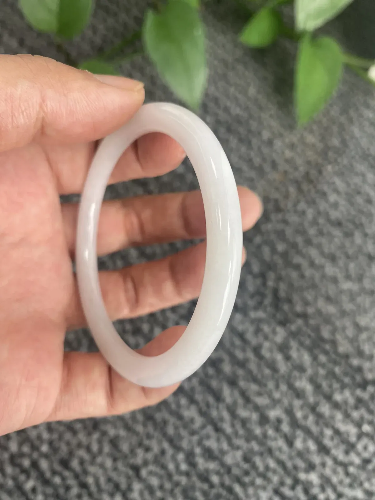 冰糯种白色手镯