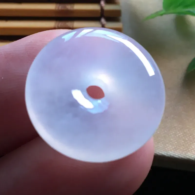 【好漂亮的老种木那冰平安扣项坠,平安吉祥,尺寸19.6*5.1mm,简约美👍耐看,非常大气,送礼或自留佳选,值得拥有.】图6