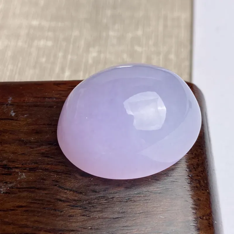 A货翡翠-种好紫罗兰蛋面镶嵌件，尺寸-26.9*21.7*14.5mm