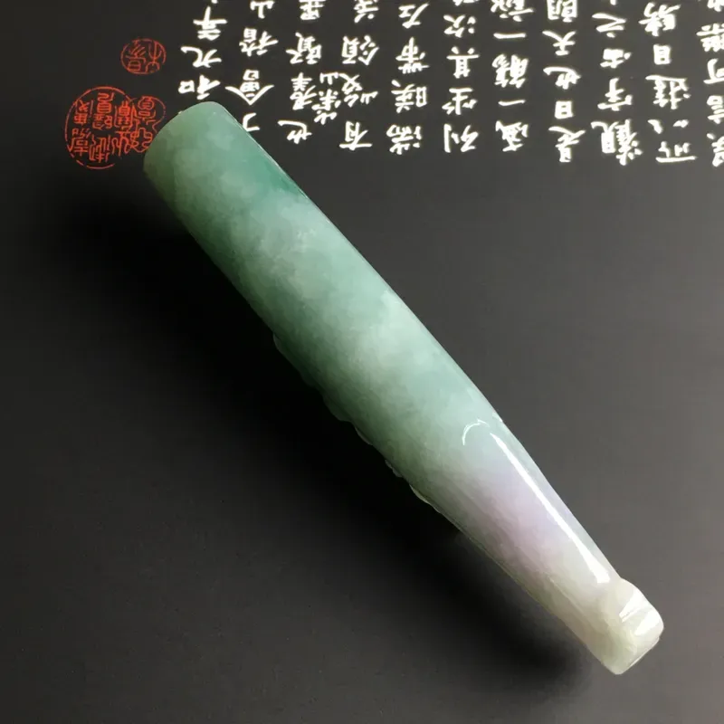 糯化种带色【生意兴隆】烟嘴 质地细腻 雕工精湛 款式新颖