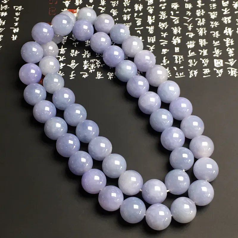 糯化种春色珠链 48颗 直径13.2毫米 色彩艳丽 质地细腻 款式时尚 （签收有礼，礼品如尾图）