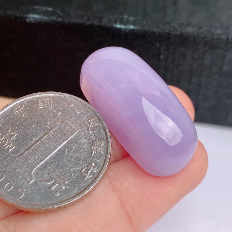 A货翡翠-种好紫罗兰马鞍镶嵌件，尺寸-30.2*12.7*10.6mm