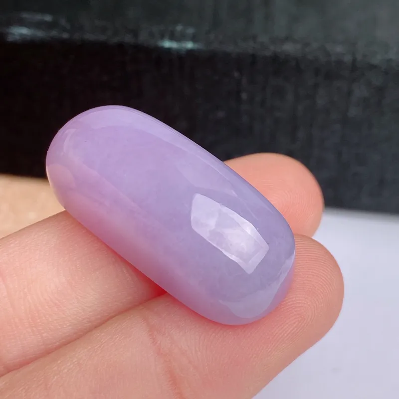 A货翡翠-种好紫罗兰马鞍镶嵌件，尺寸-30.2*12.7*10.6mm