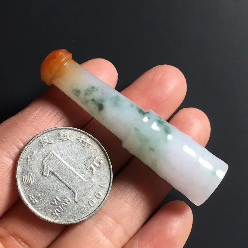 双彩精美烟嘴 尺寸54-12毫米 水润细腻 色泽亮丽