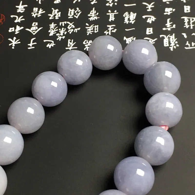 糯化种春色手串 16颗 直径13.4毫米 色彩艳丽 质地细腻 款式时尚
