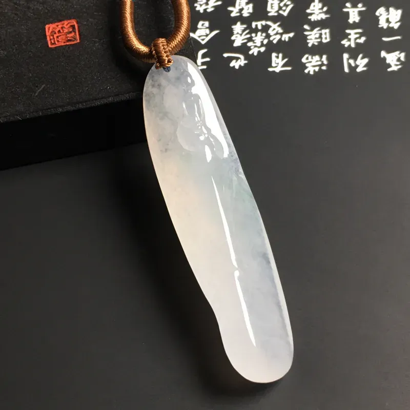 冰糯种【无相观音】吊坠 水润通透 质地细腻