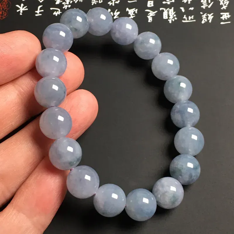 糯化种春色飘花手串 18颗 直径11.3毫米 款式时尚 质地细腻