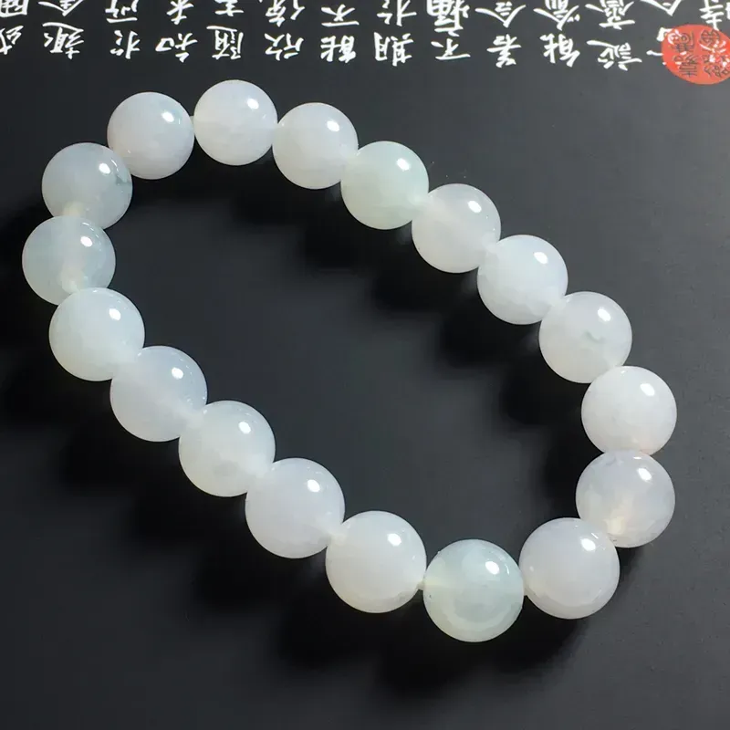 糯化种细润佛珠手串 18颗 直径11毫米 水润细腻 美观精致