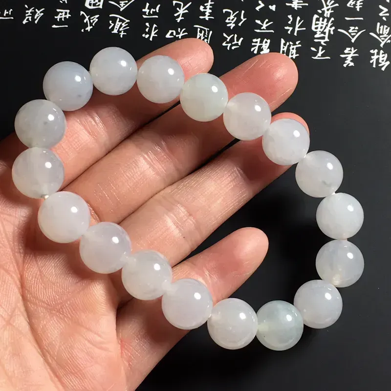 糯化种细润佛珠手串 18颗 直径11毫米 水润细腻 美观精致