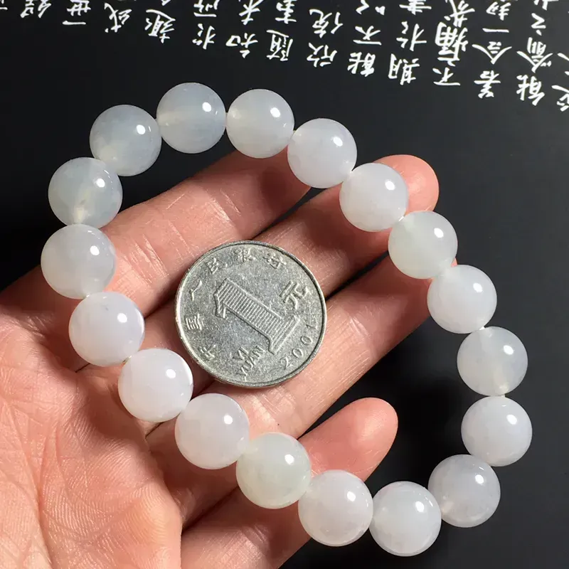 糯化种细润佛珠手串 18颗 直径11毫米 水润细腻 美观精致