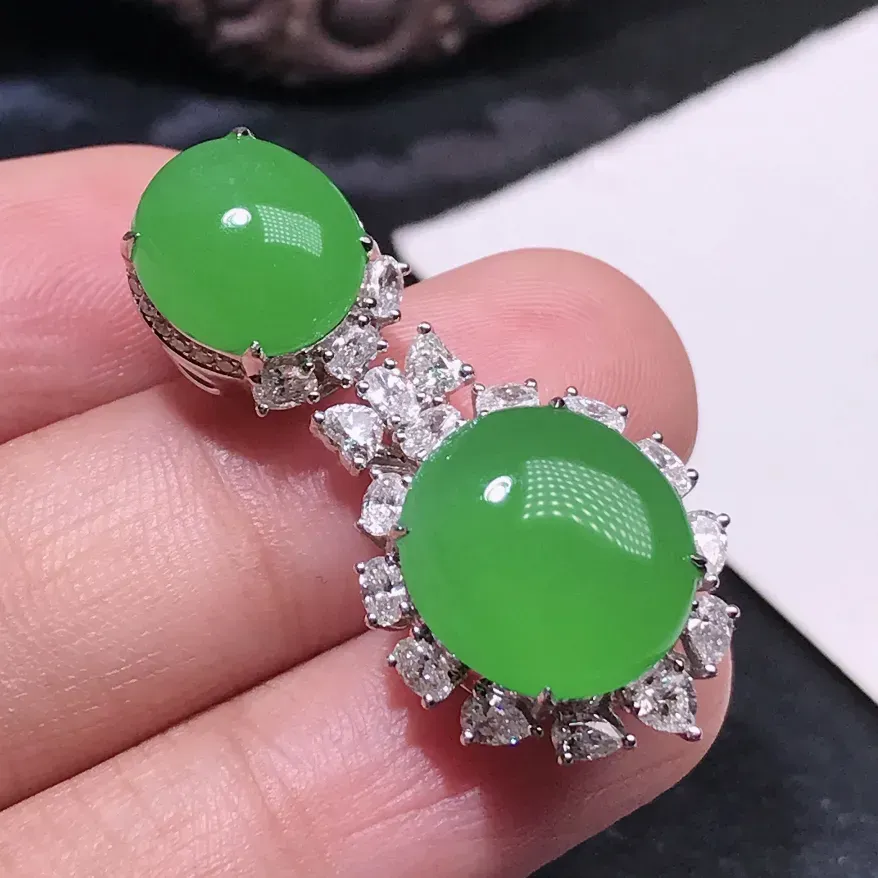 a货翡翠种好冰润度母吊