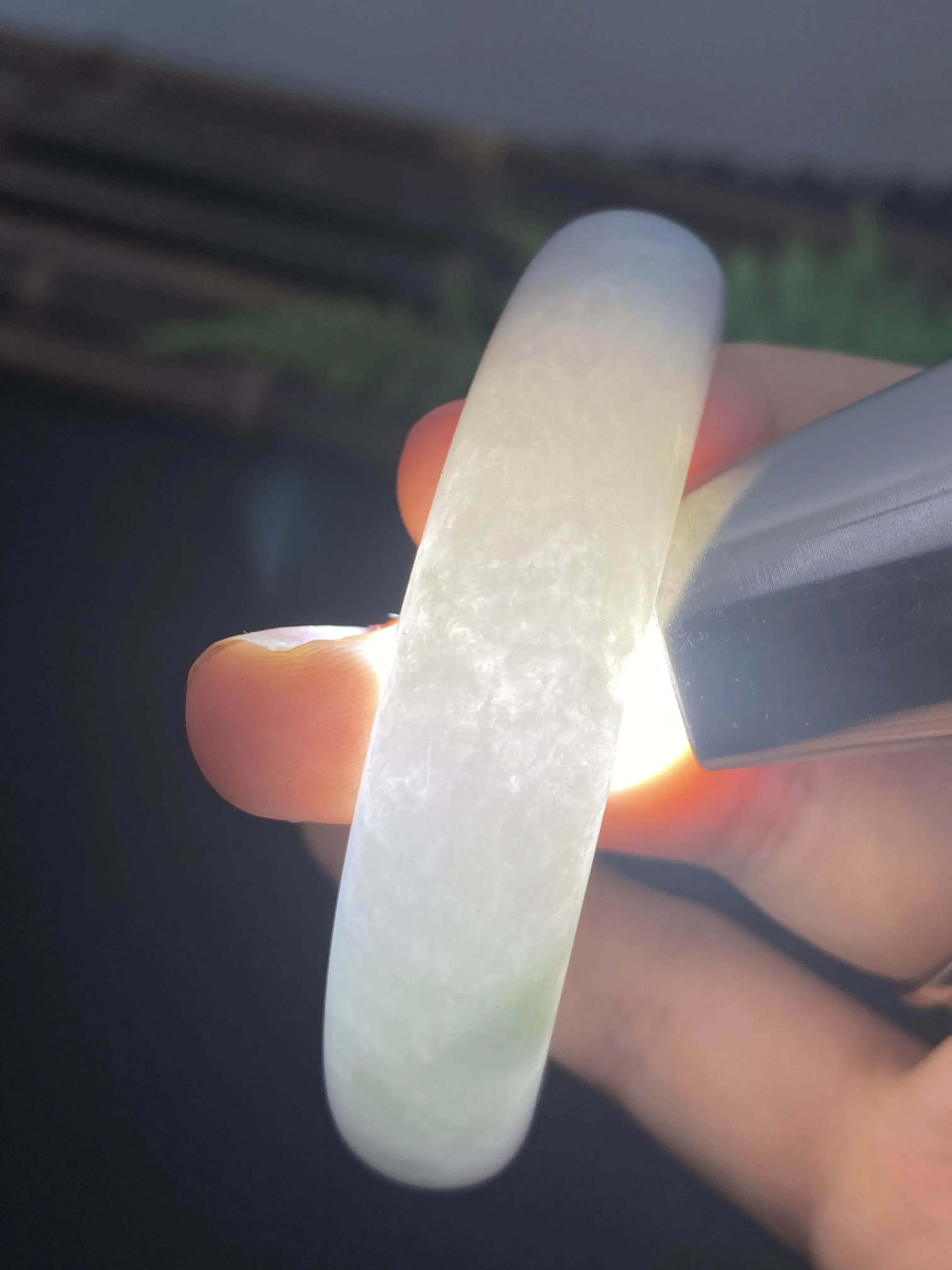 翡翠手镯，手镯圈口55