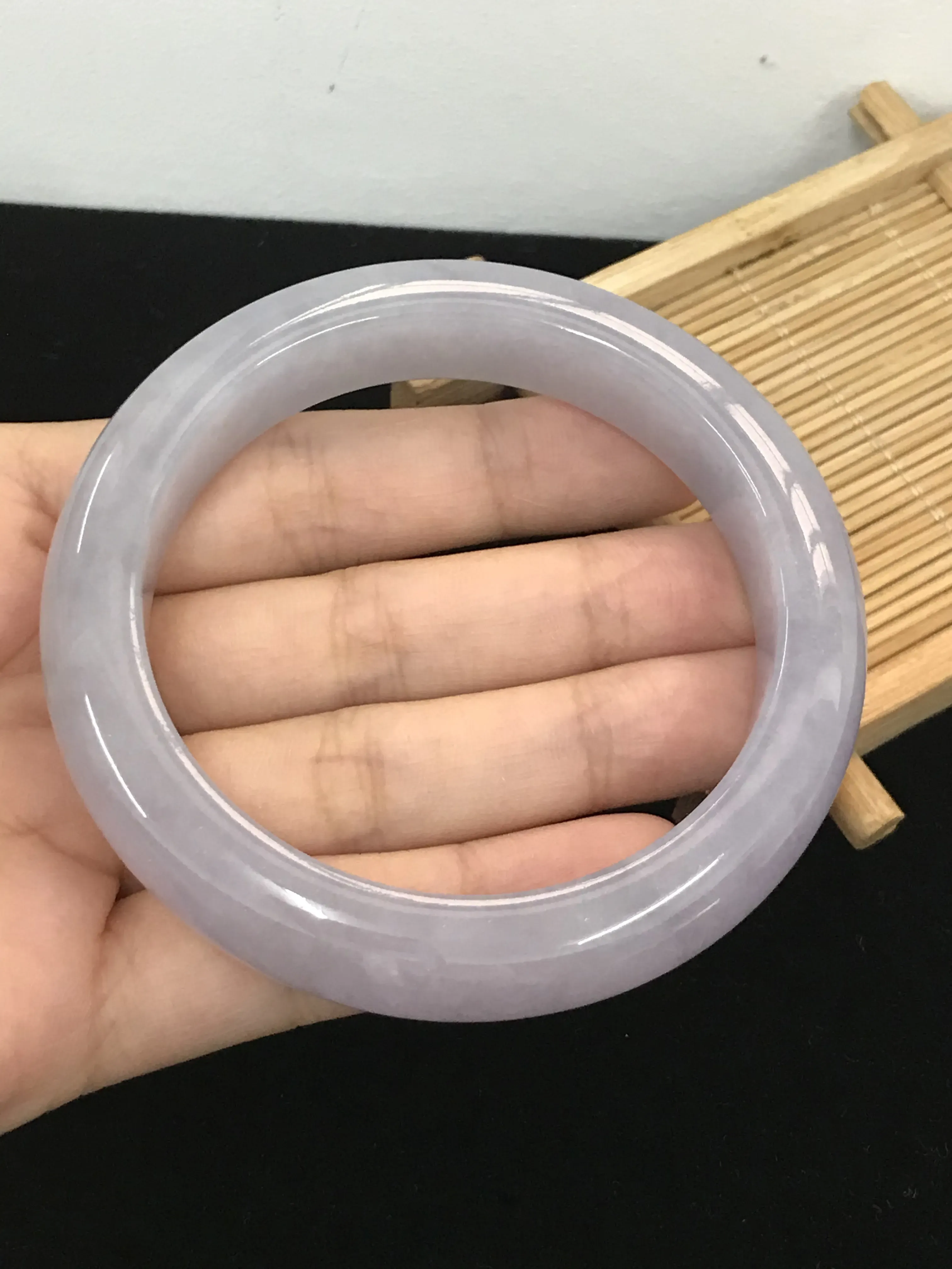 翡翠手镯，圈口56.5#