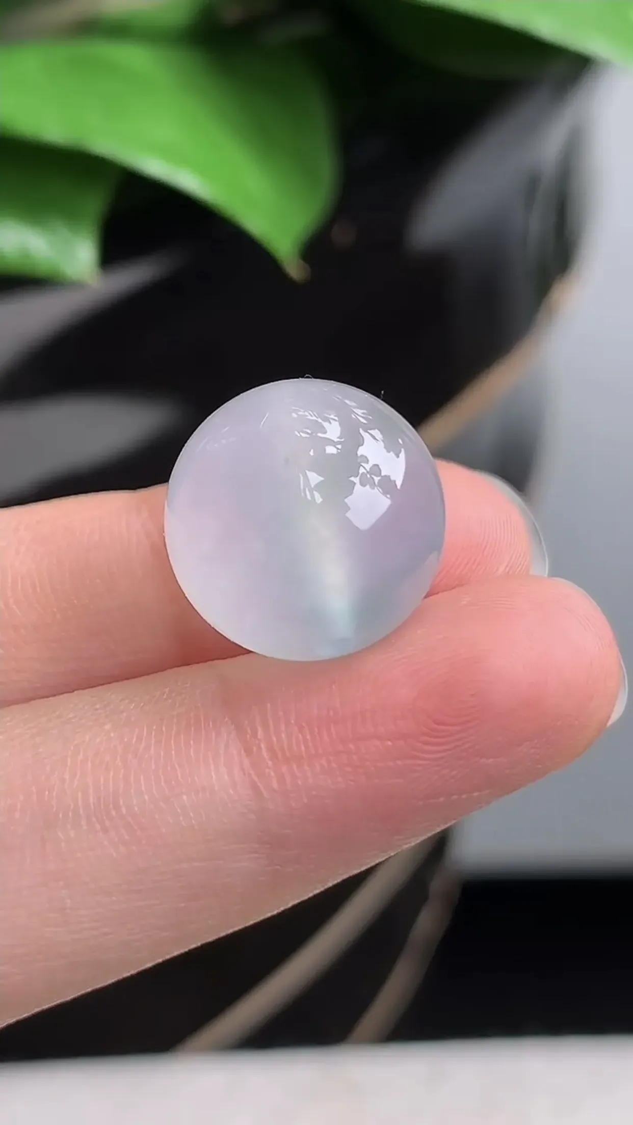 天然A货翡翠老坑冰种飘花圆珠转运珠 可代镶嵌 尺寸14.5mm
