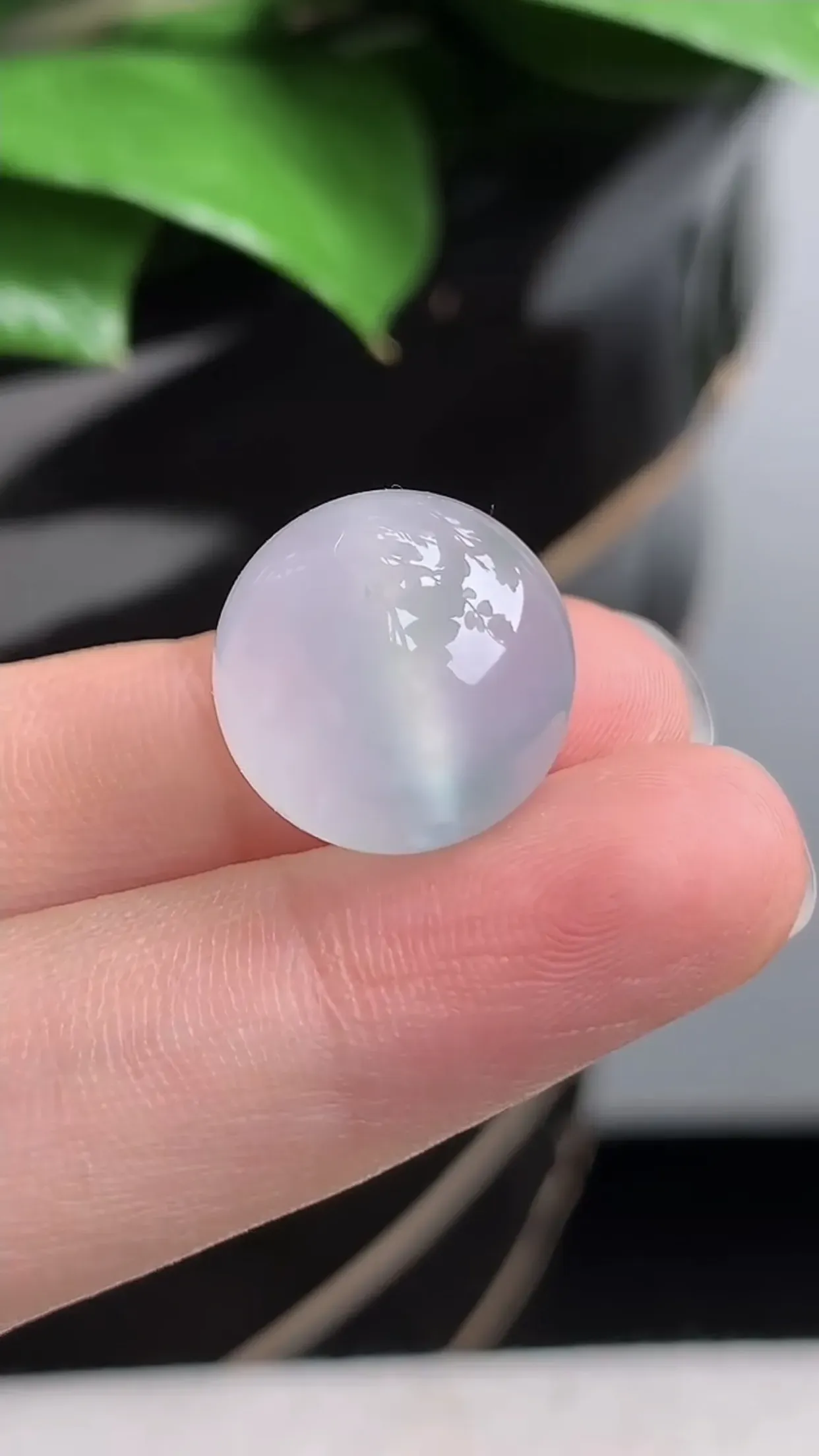 天然A货翡翠老坑冰种飘花圆珠转运珠 可代镶嵌 尺寸14.5mm
