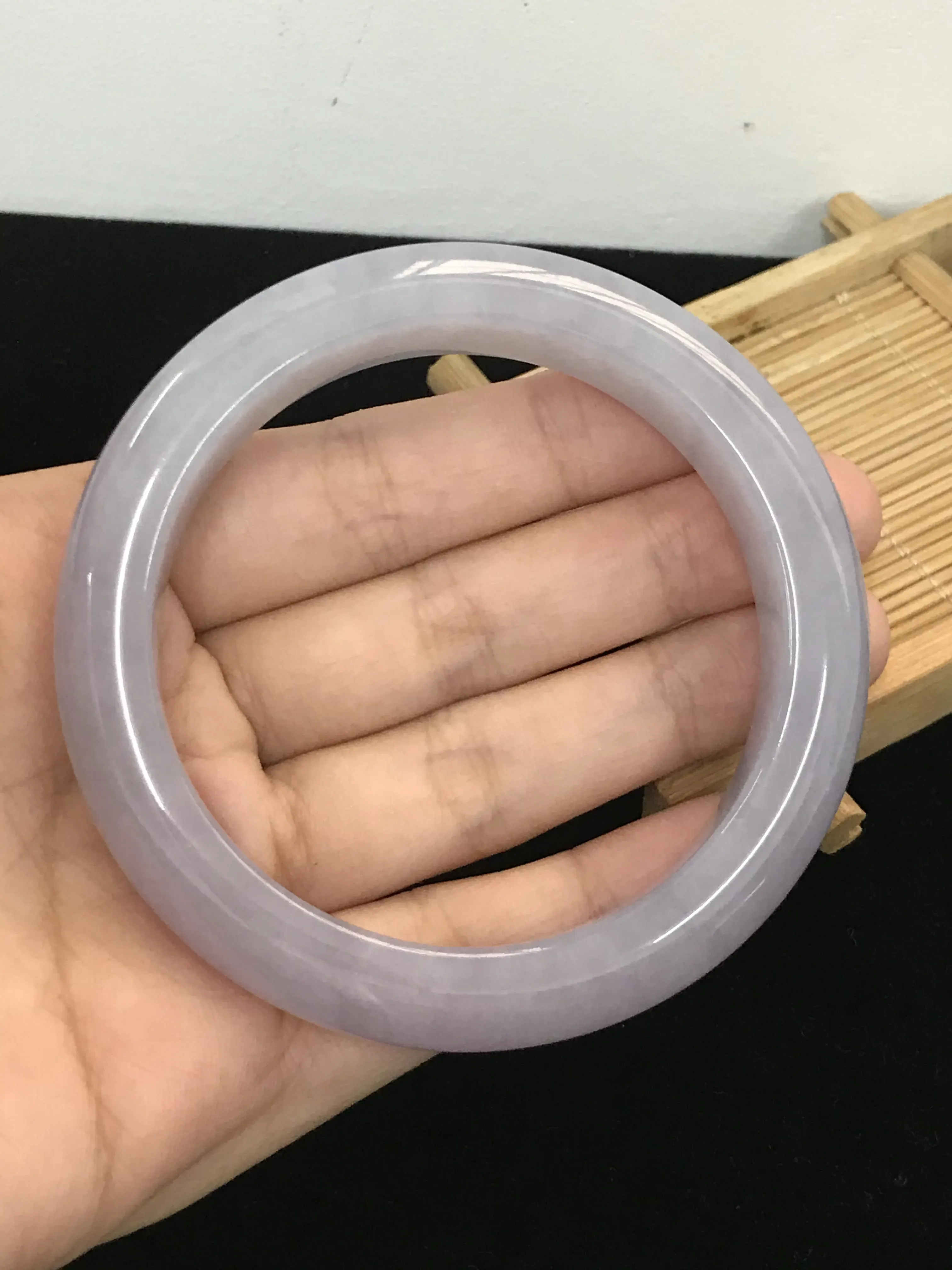 翡翠手镯，圈口56.5#