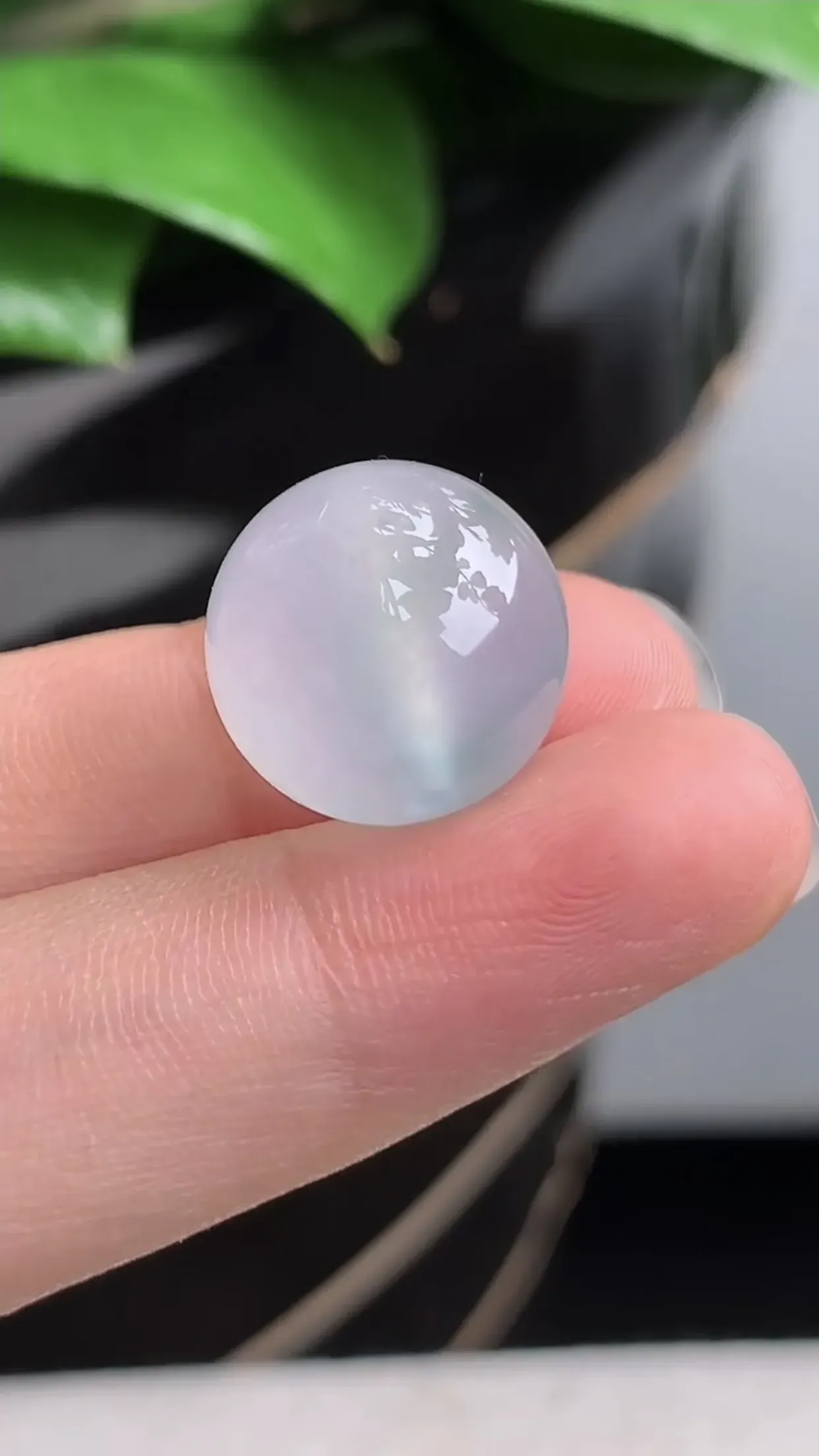 天然A货翡翠老坑冰种飘花圆珠转运珠 可代镶嵌 尺寸14.5mm