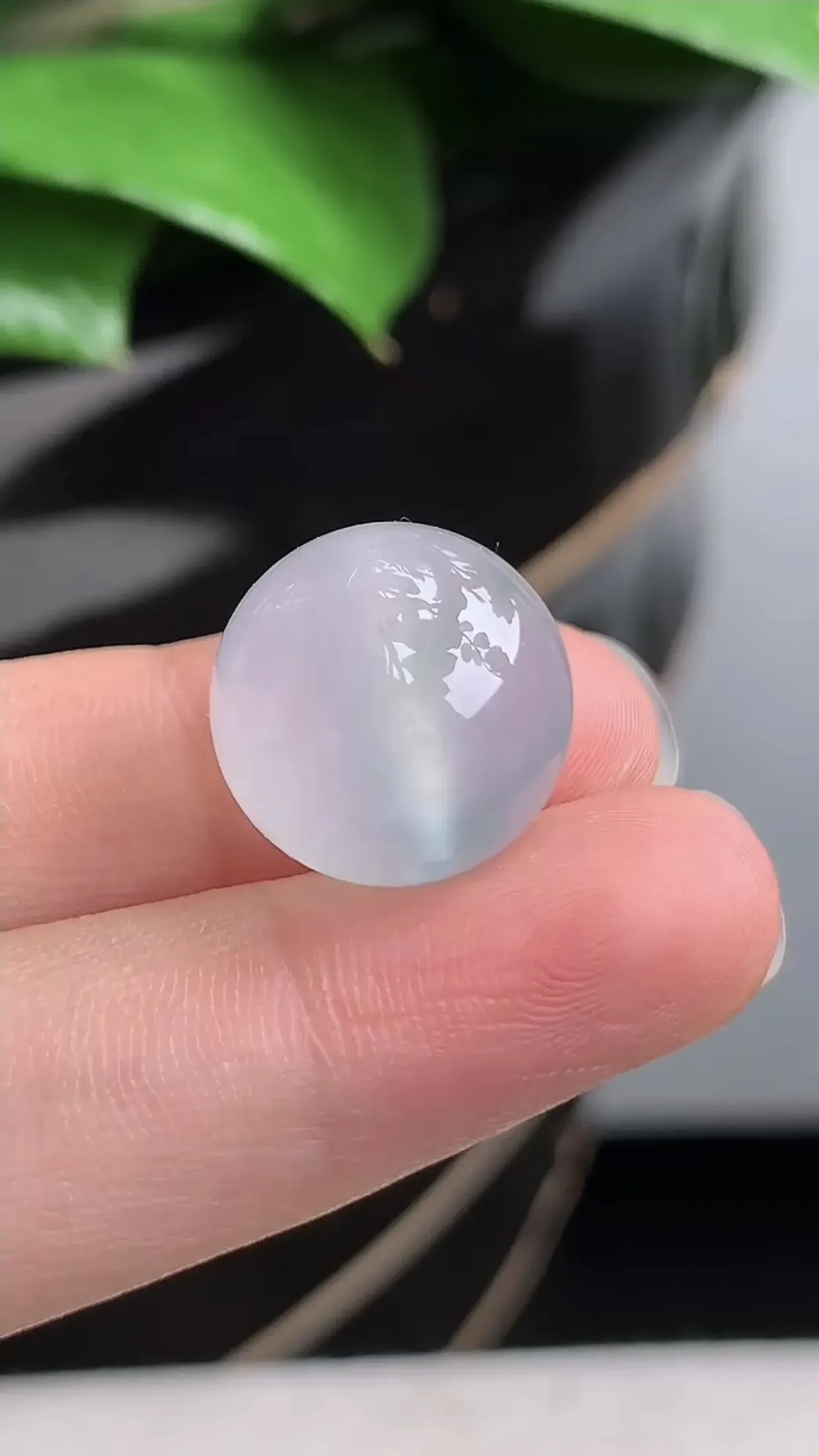 天然A货翡翠老坑冰种飘花圆珠转运珠 可代镶嵌 尺寸14.5mm