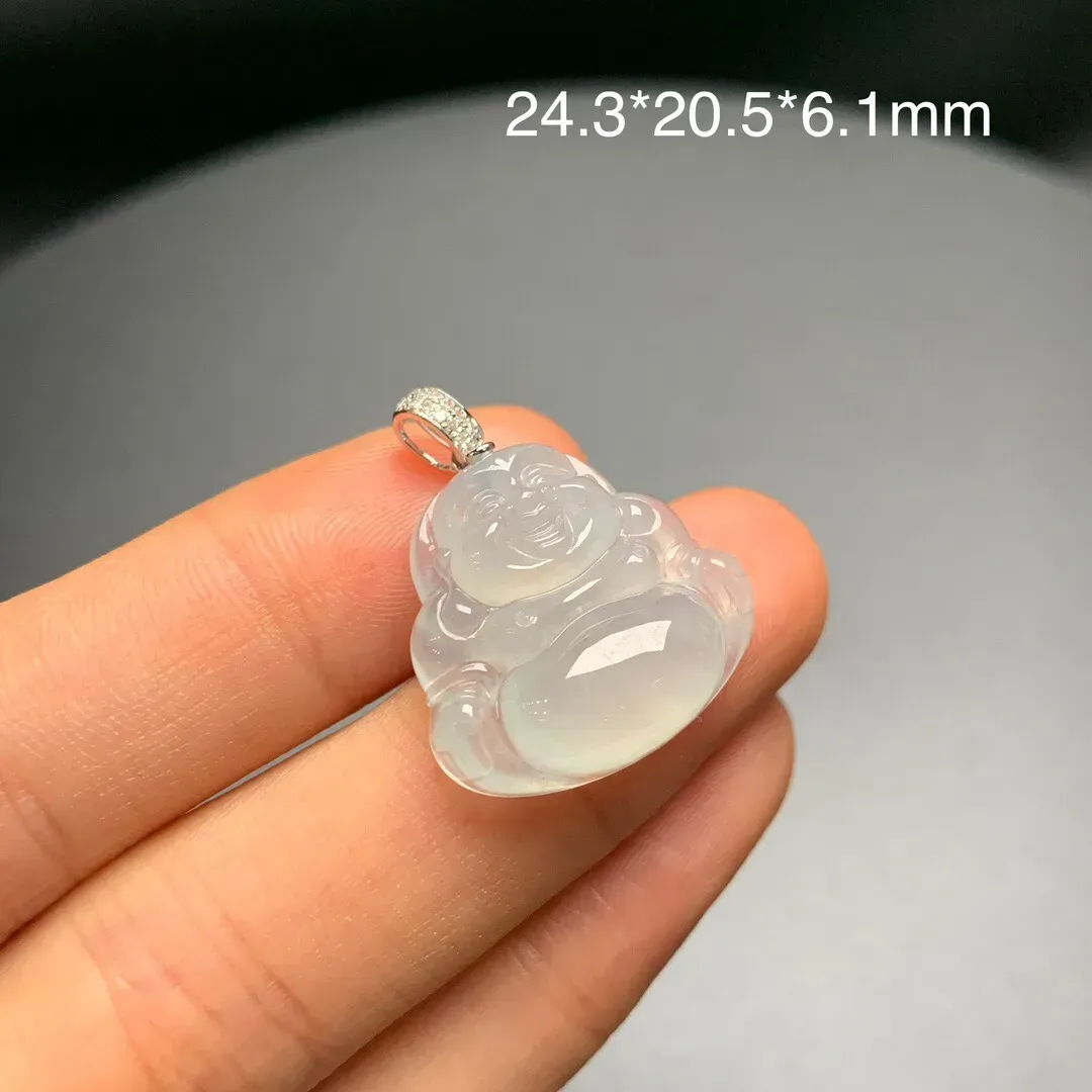 冰种小佛公吊坠