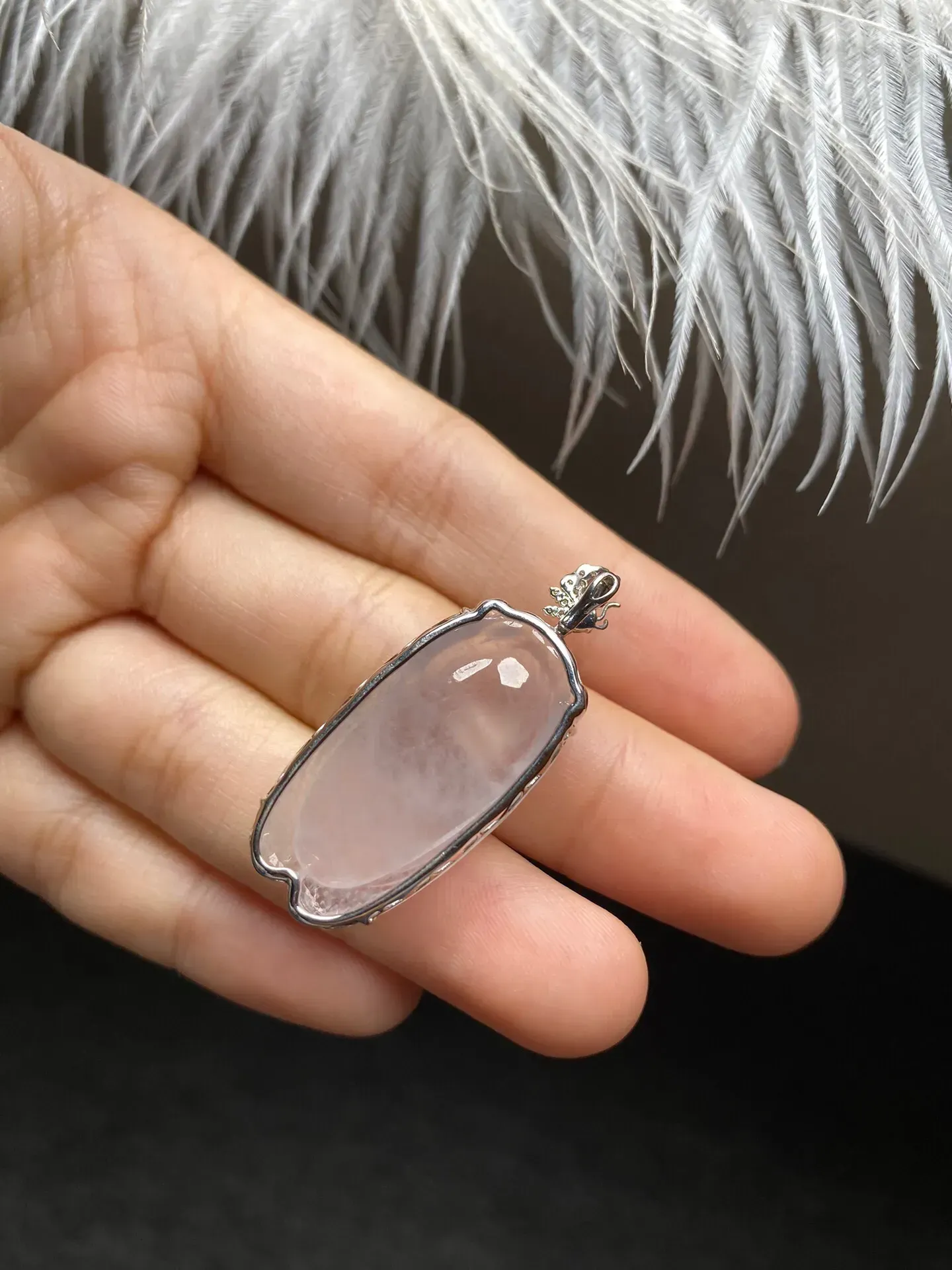 高冰种一鸣惊人吊坠 尺寸30.3-15.8-6.8毫米