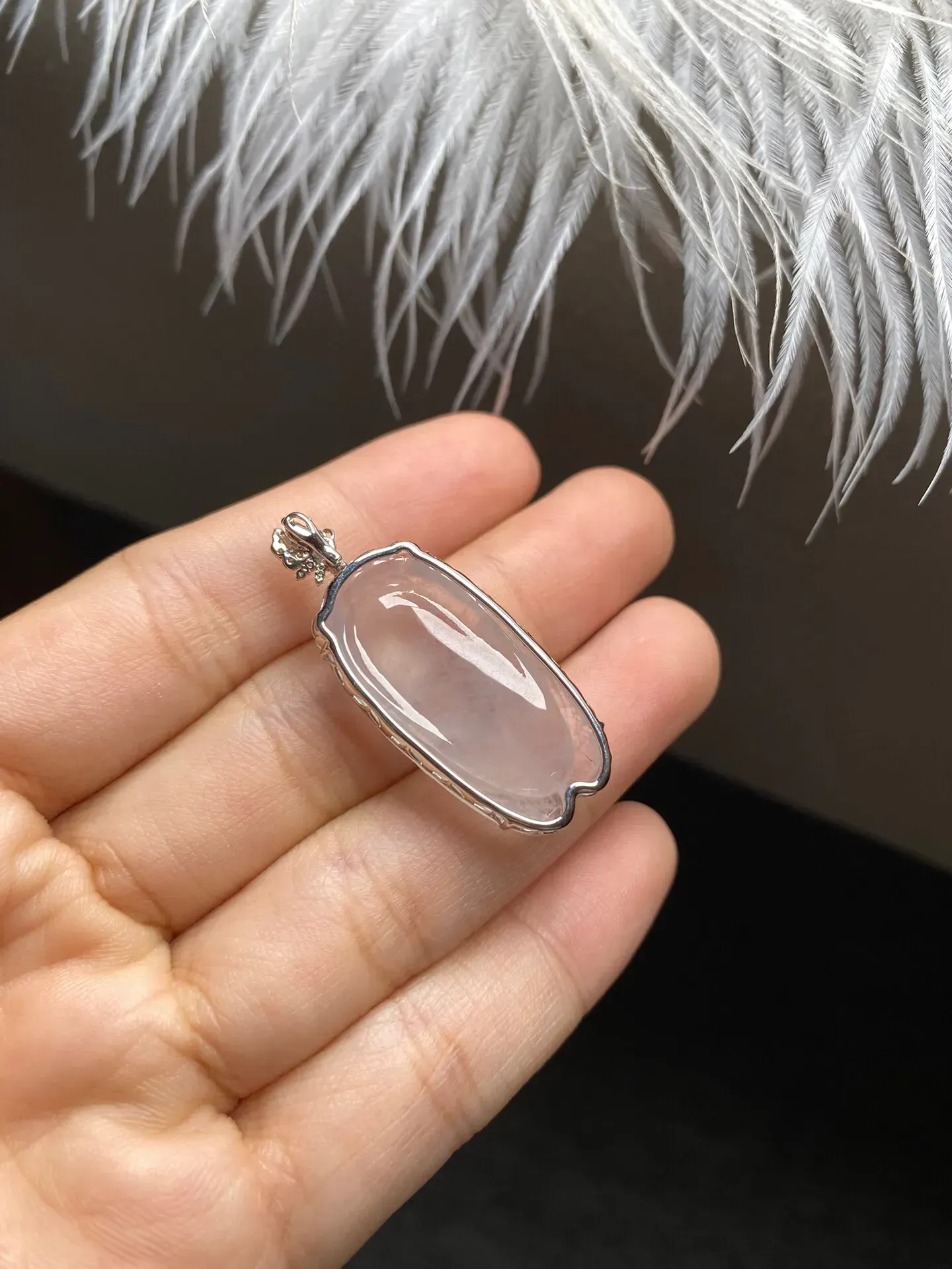 高冰种一鸣惊人吊坠 尺寸30.3-15.8-6.8毫米