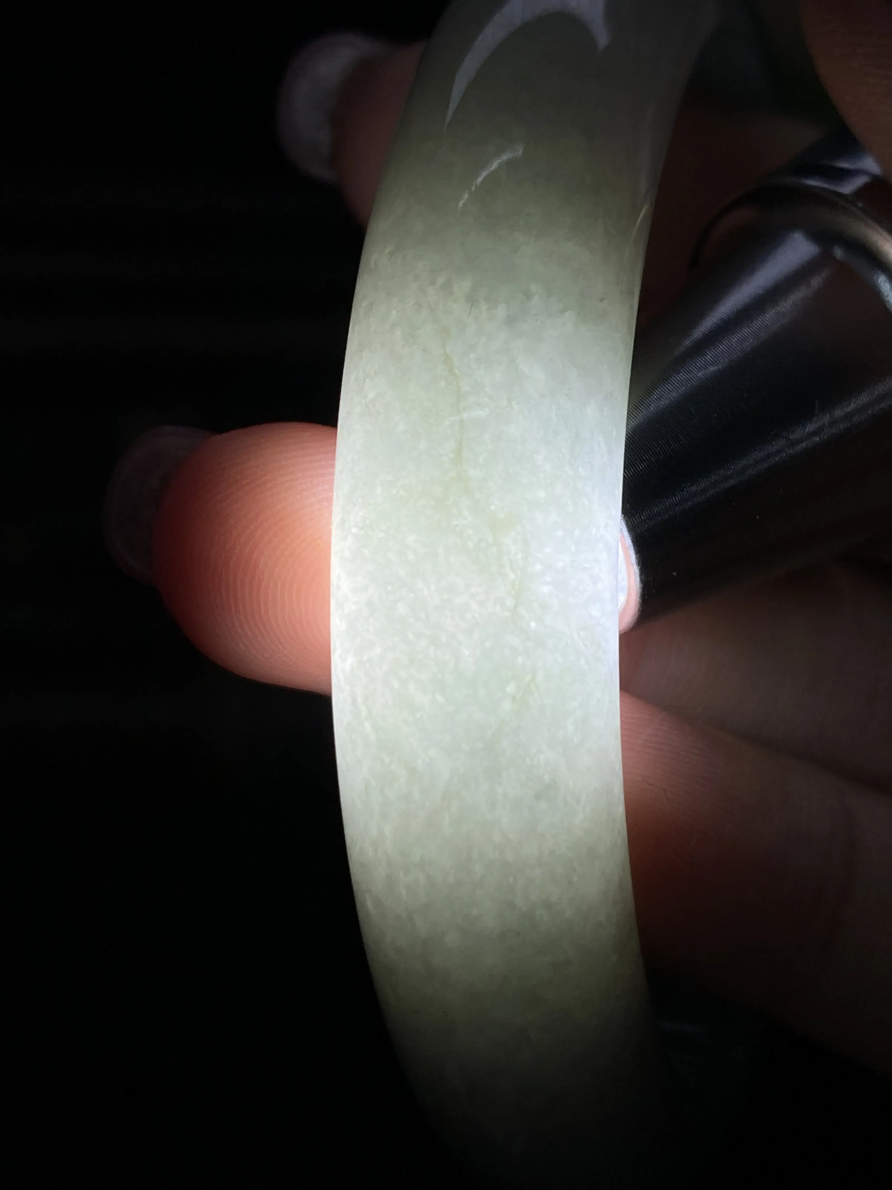 翡翠手镯圈口57