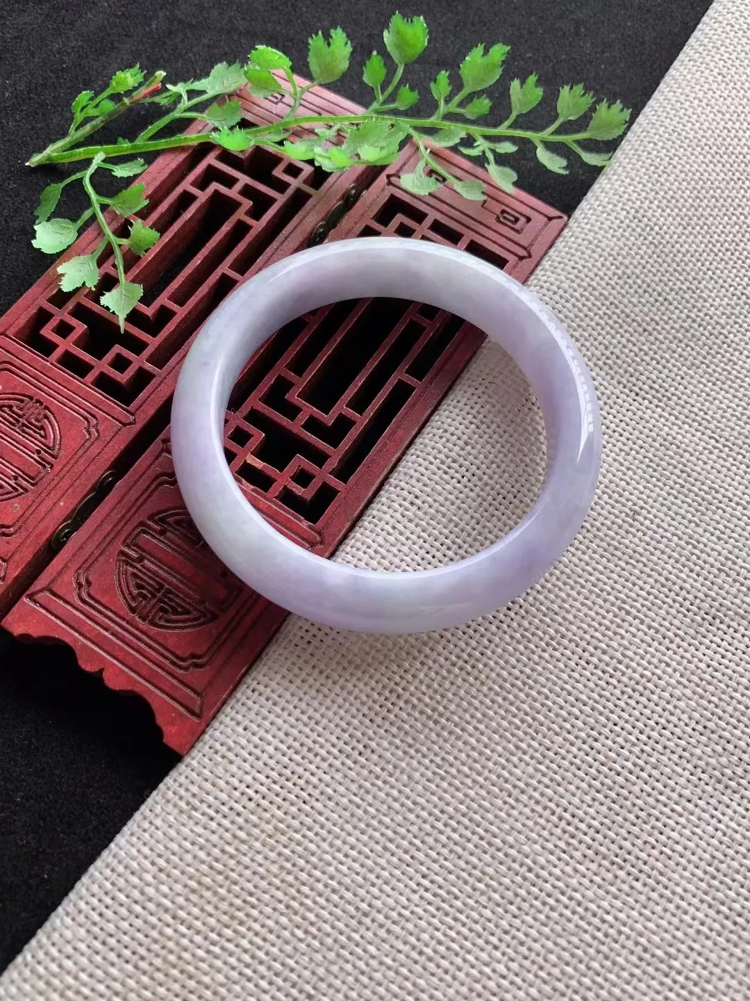 老坑紫罗兰正圈手镯尺寸55圈口×12×8mm重量50.34