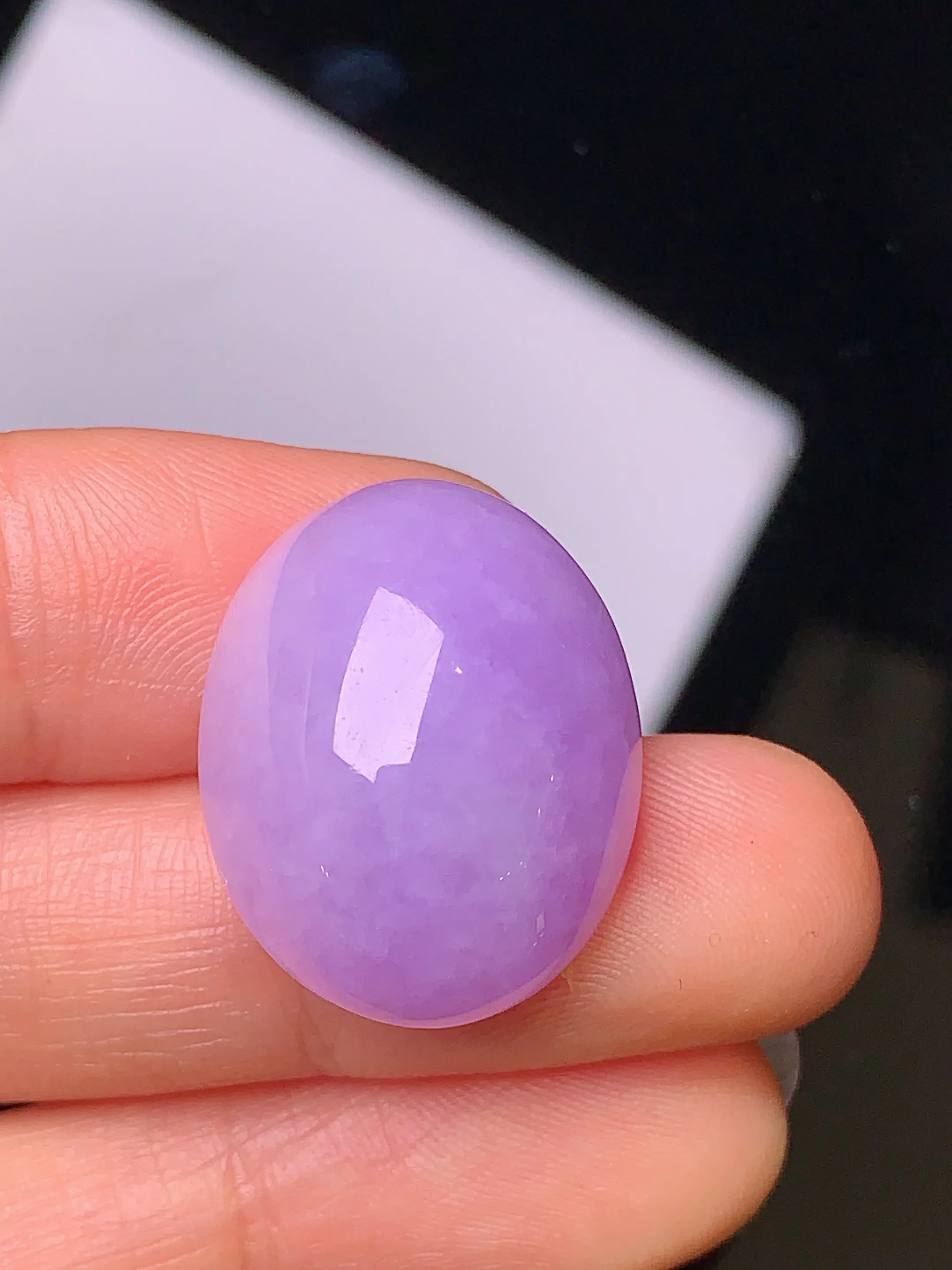 镶嵌款 紫罗兰蛋面吊坠 玉质细腻 色泽艳丽 款式新颖时尚精美 整体尺寸22.3*17.7*11.2