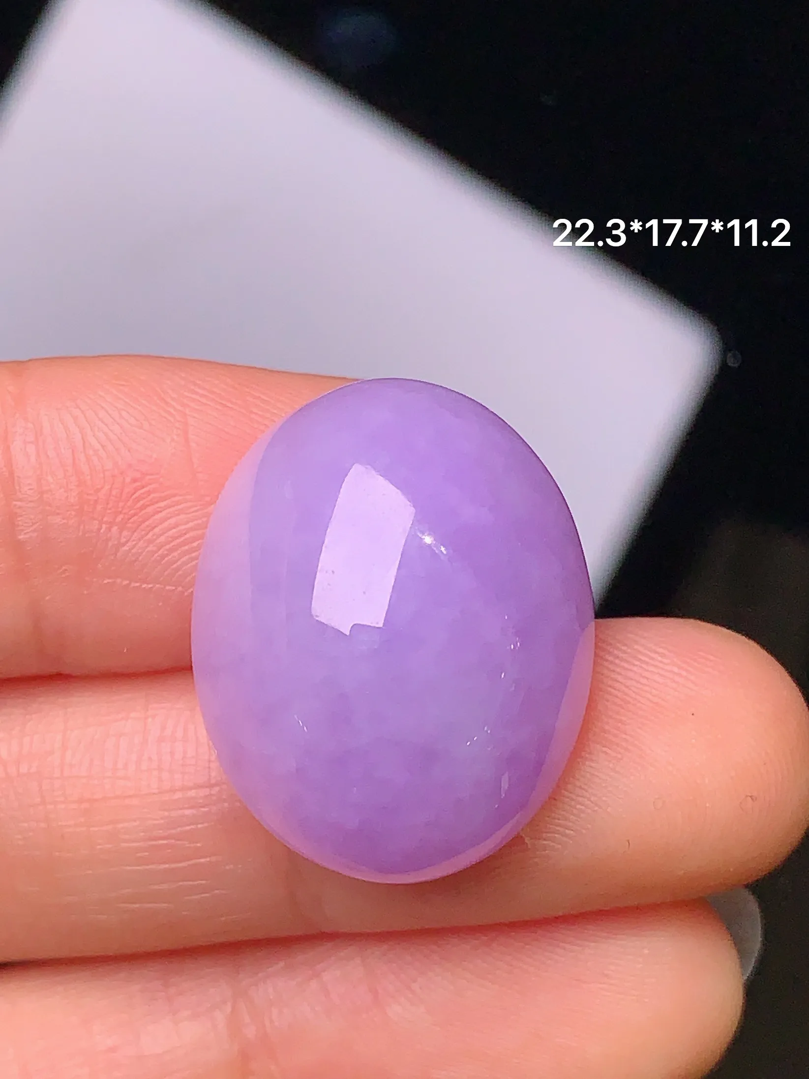 镶嵌款 紫罗兰蛋面吊坠 玉质细腻 色泽艳丽 款式新颖时尚精美 整体尺寸22.3*17.7*11.2