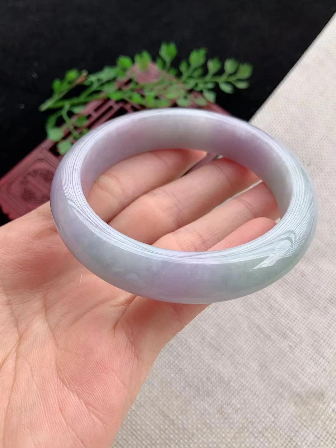 老坑春彩正圈手镯尺寸56圈口×13×8.7mm重量62.36g