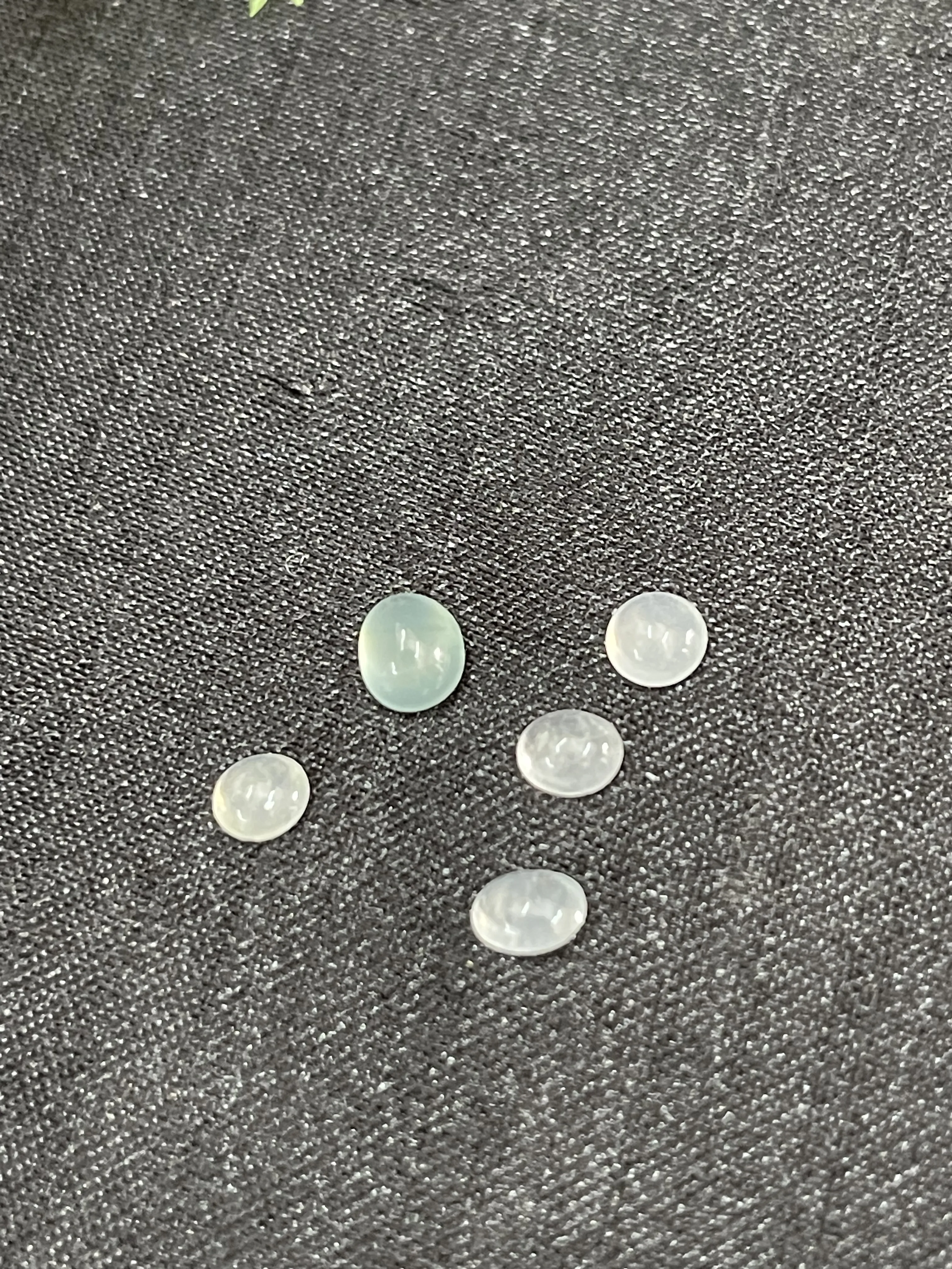 高冰蛋面翡翠戒面一手缅甸玉翡翠戒面起光镶嵌翡翠玉戒指单面耳坠镶嵌戒面一手起光冰透
