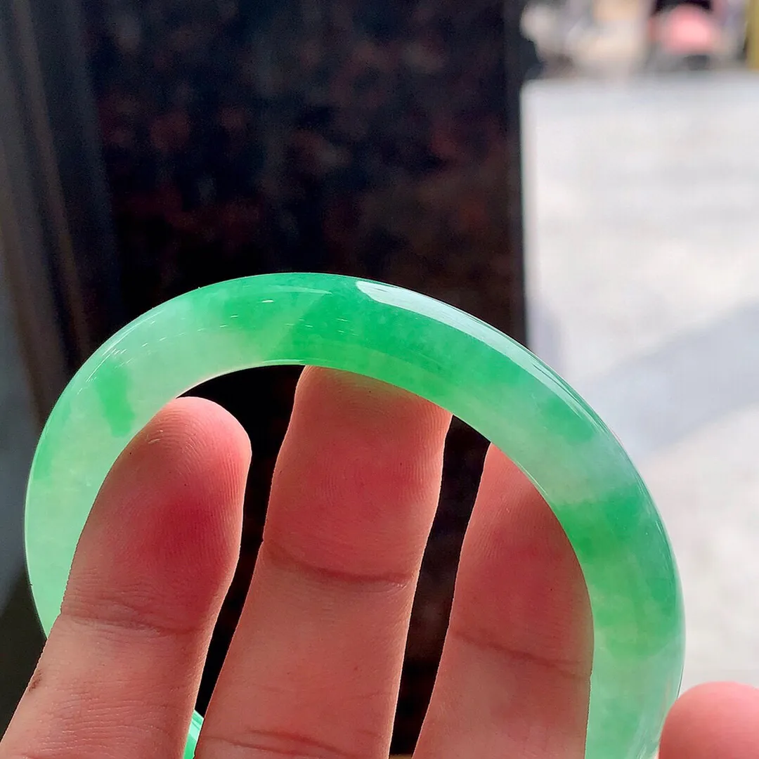 圆条冰辣绿 有纹 尺寸:53.2/9种色兼备