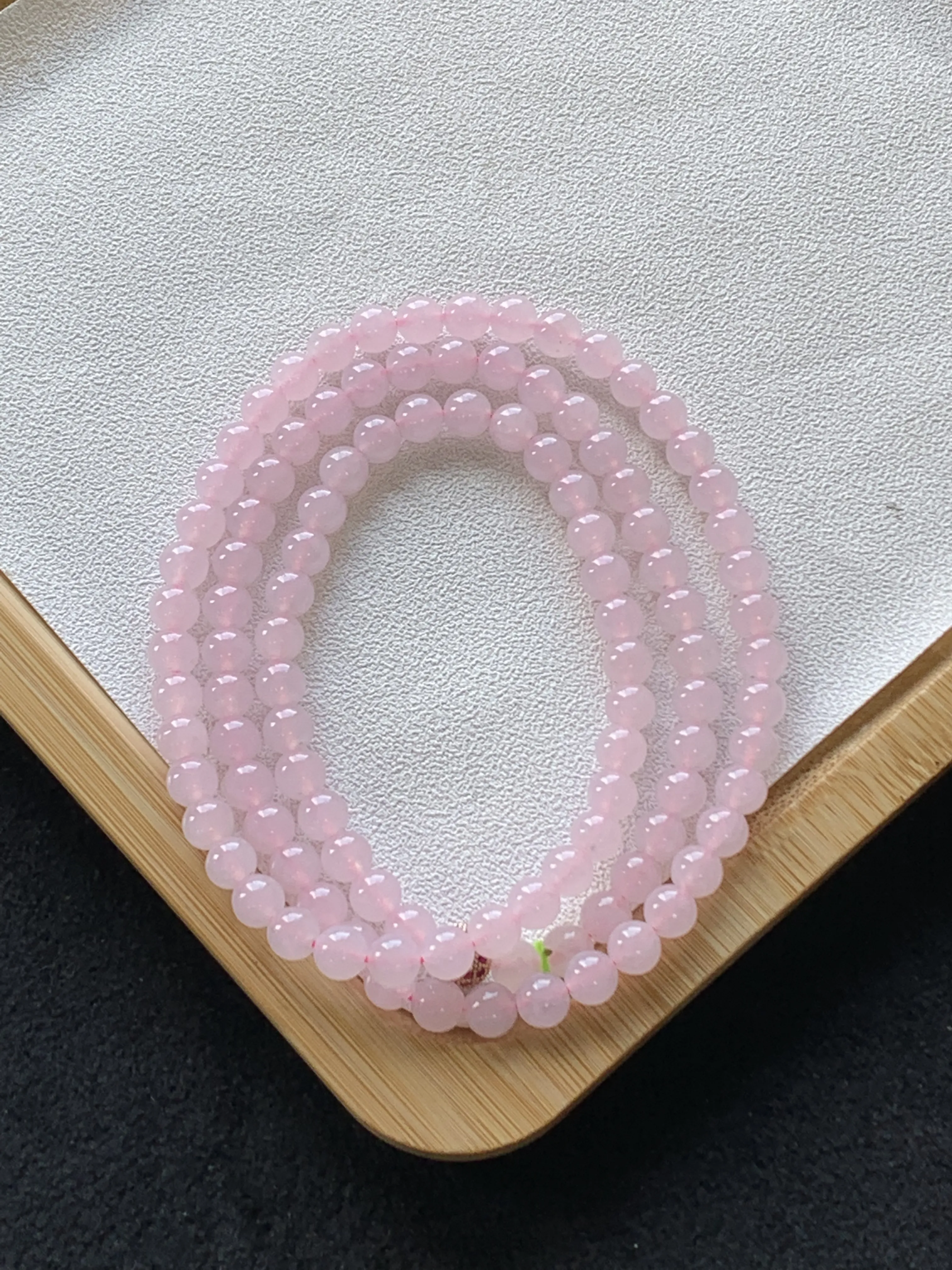 冰胶翡翠珠链项链，尺寸：7mm/108颗，自然光实拍，A066C2028