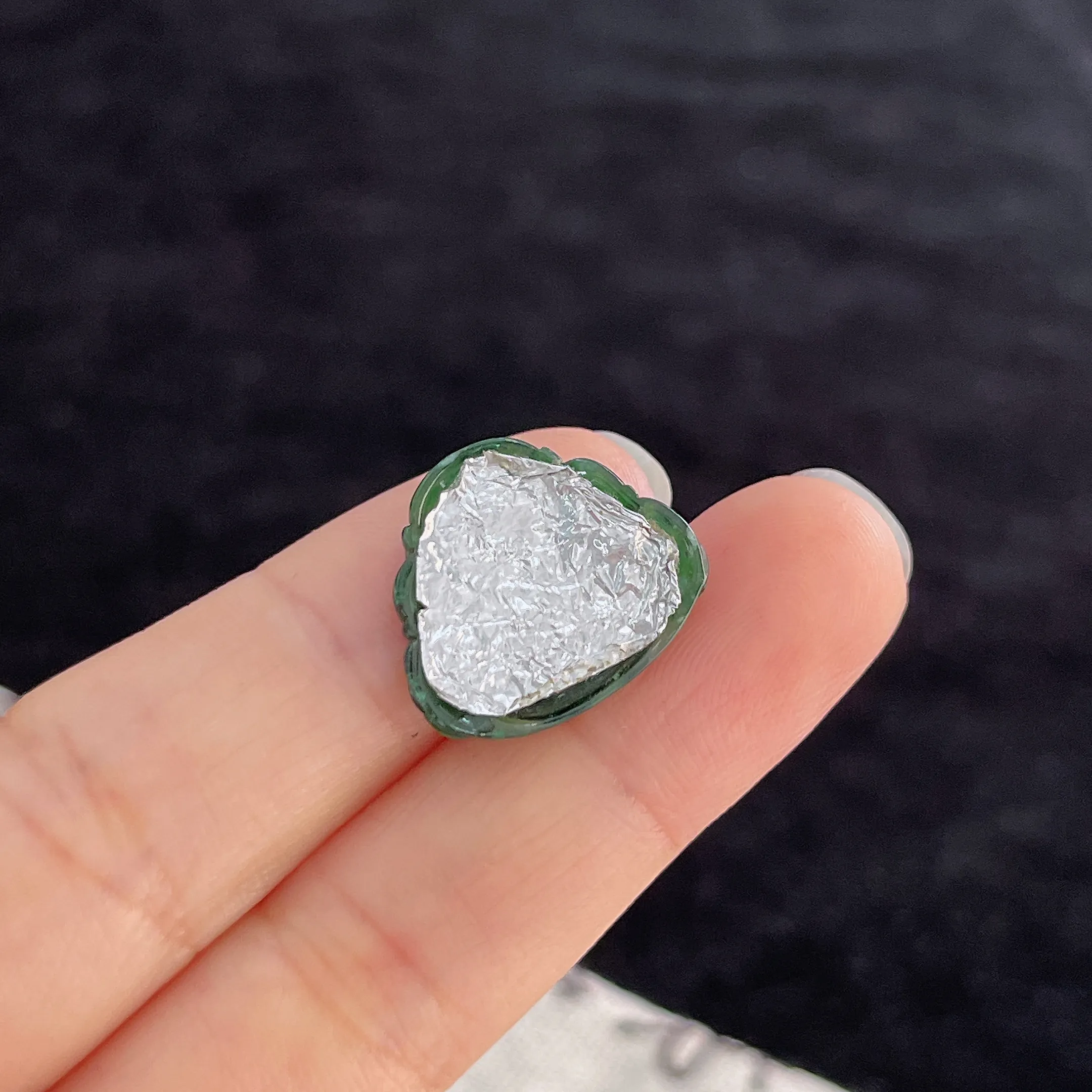 翡翠冰糯种绿色翡翠