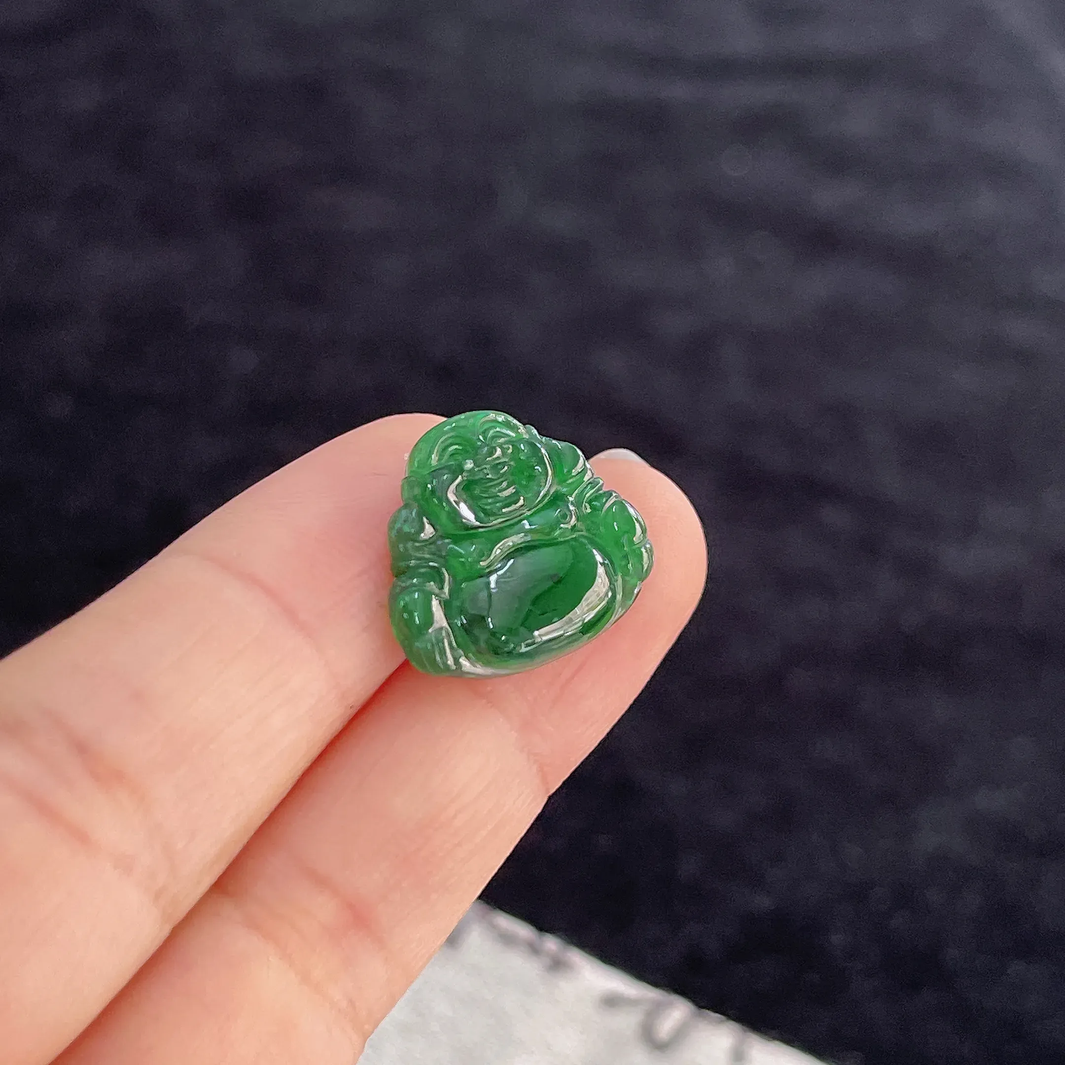 翡翠冰糯种绿色翡翠