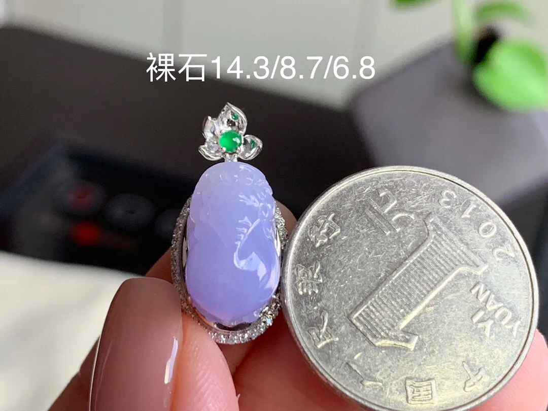 7.23 糯种春色貔貅，颜色漂亮，真金镶嵌，精致