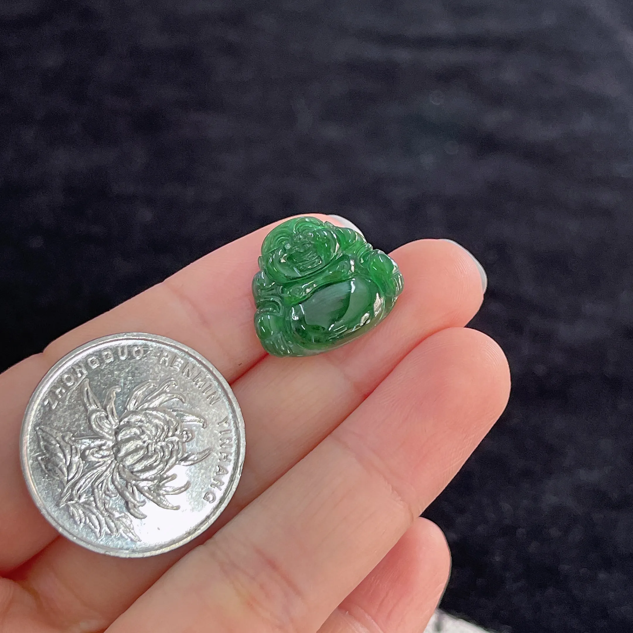 翡翠冰糯种绿色翡翠