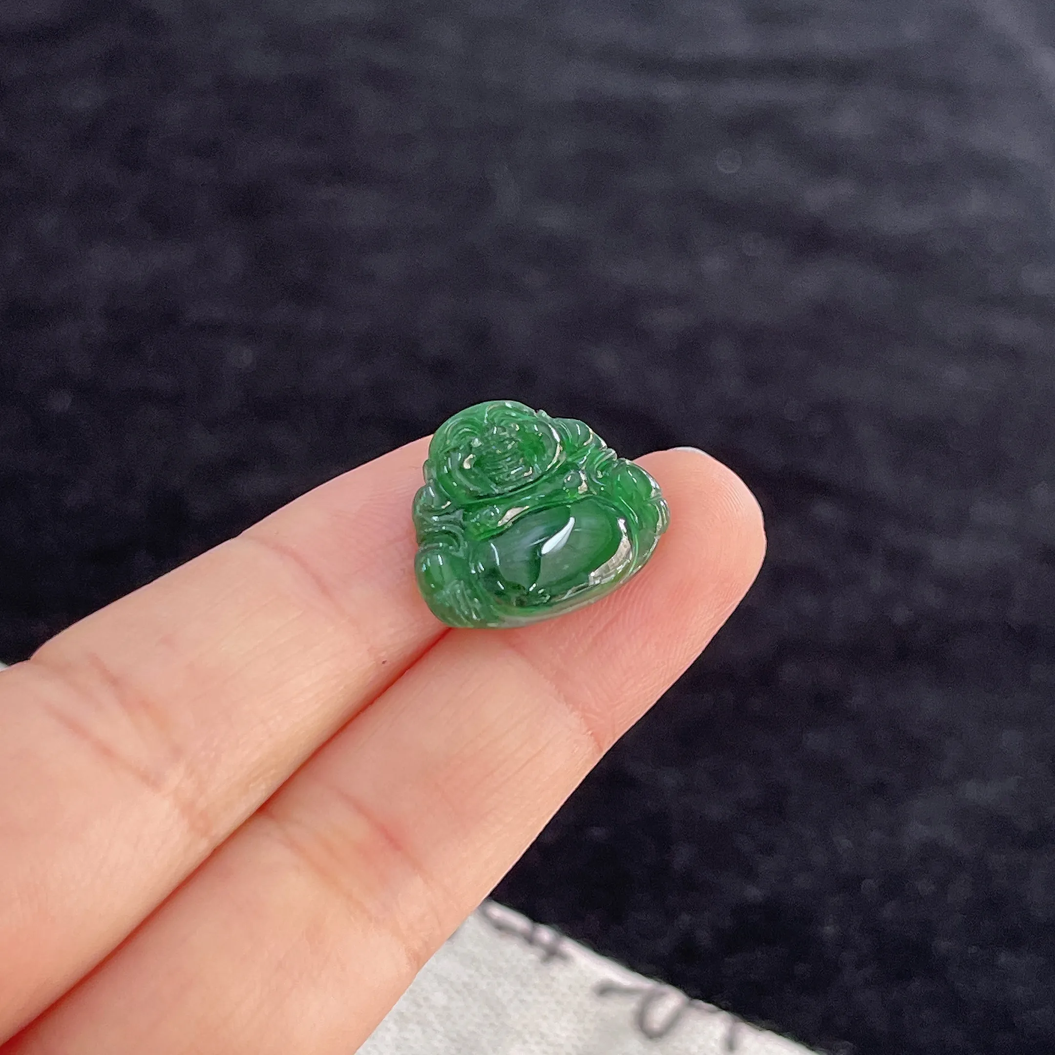 翡翠冰糯种绿色翡翠