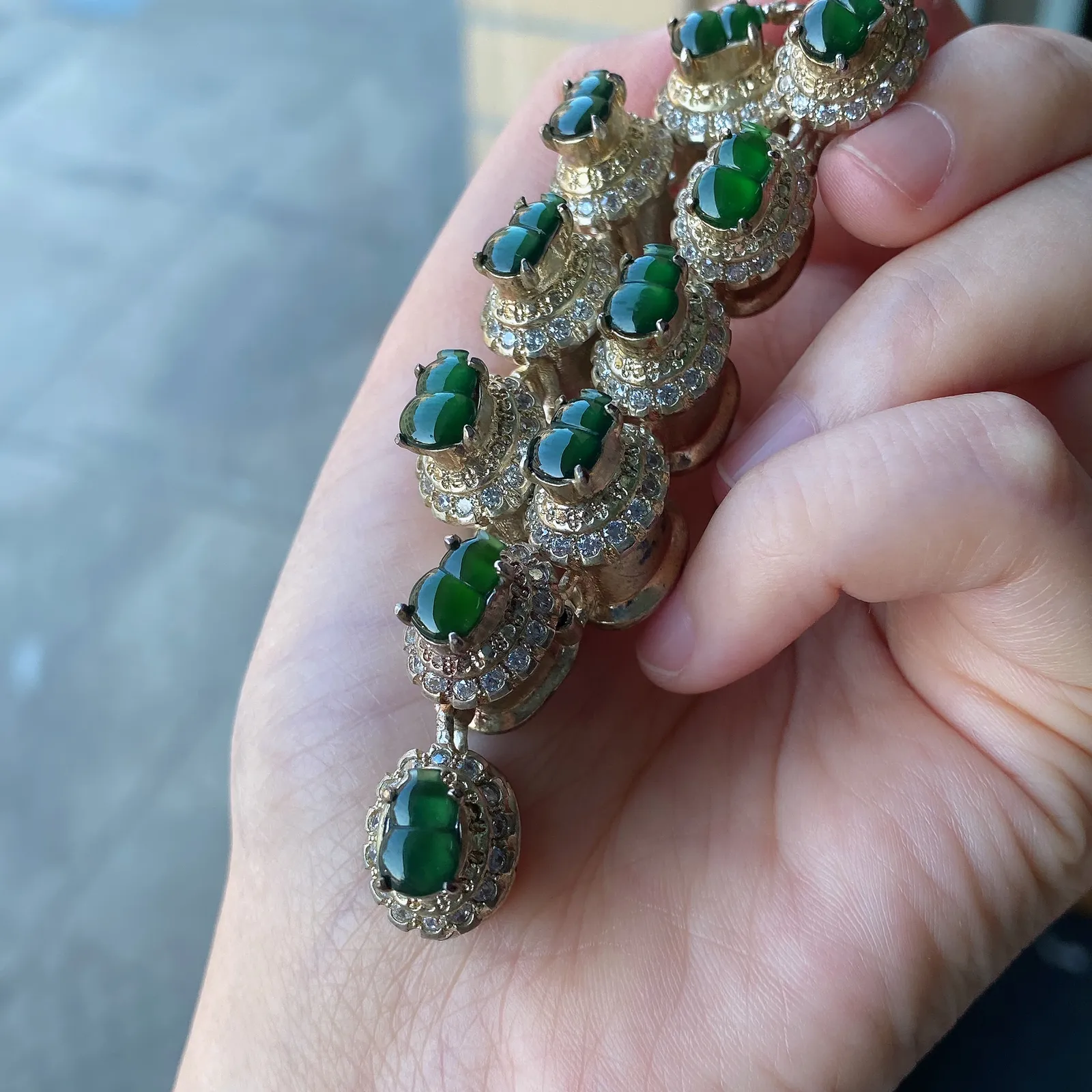 翡翠葫芦蛋面，价格为单颗价格，随机发货