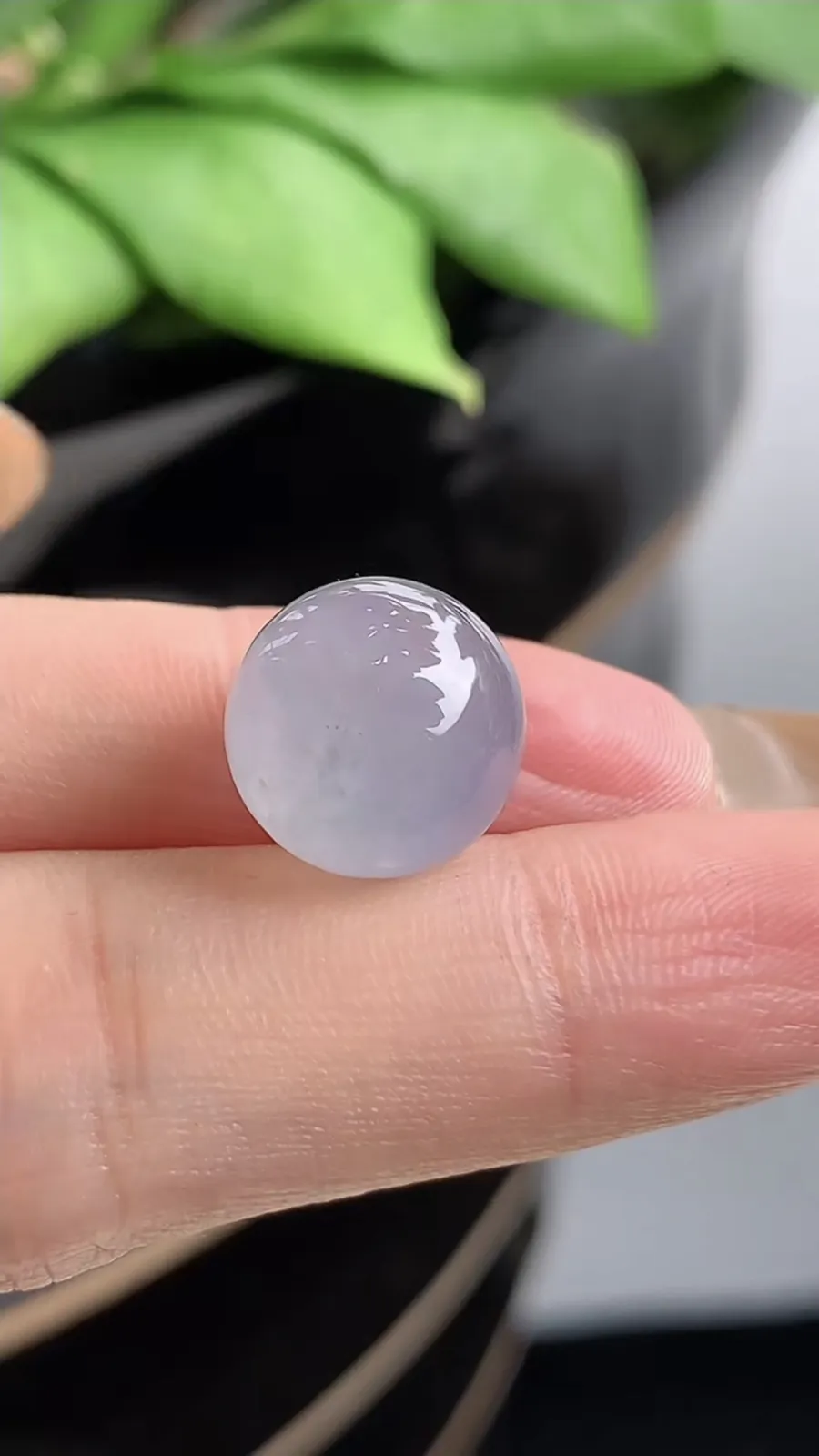 a货翡翠老坑冰种圆珠转运珠镶嵌件 尺寸12.3mm