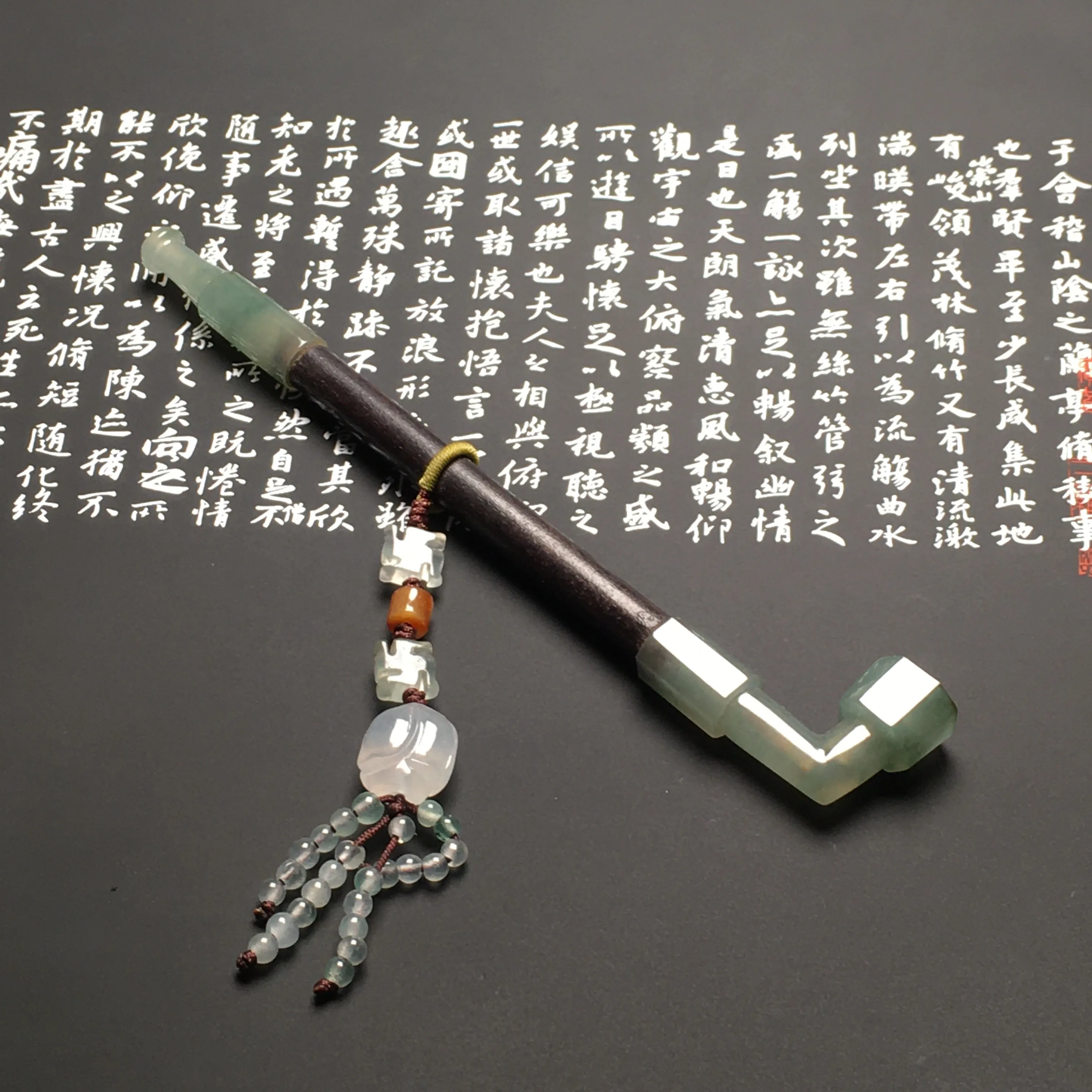 冰晴底精美烟嘴 长度130 尺寸10.5毫米