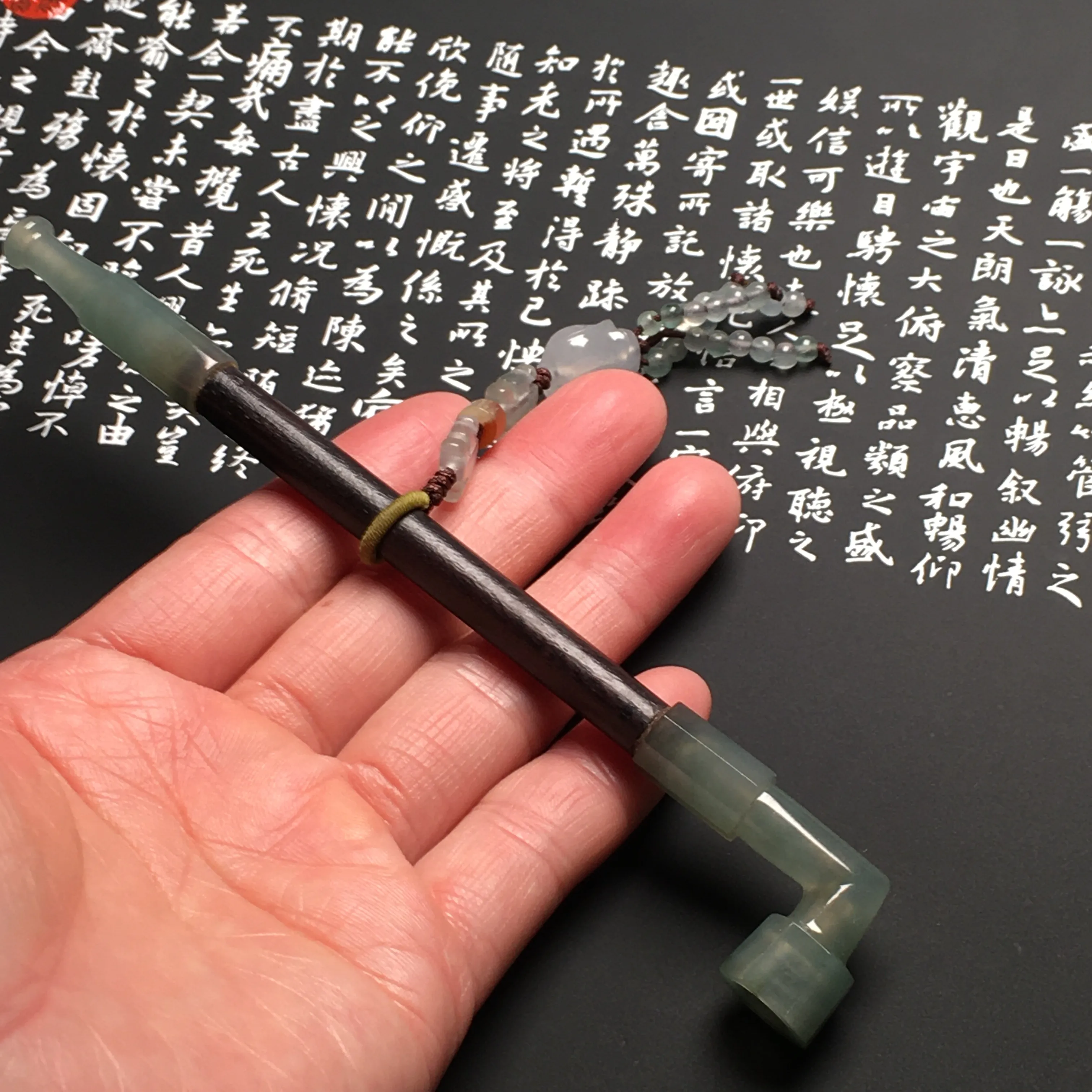 冰晴底精美烟嘴 长度130 尺寸10.5毫米