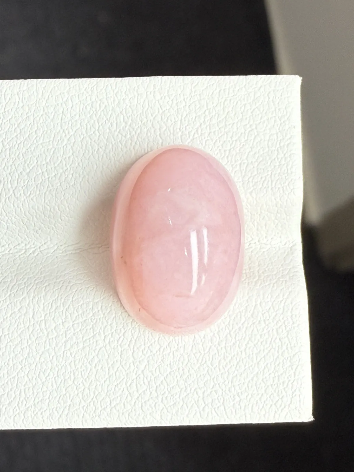 10.255ct天然秘鲁粉欧泊裸石，粉粉嫩嫩小精品，尺寸16.5×11.7×8.3mm