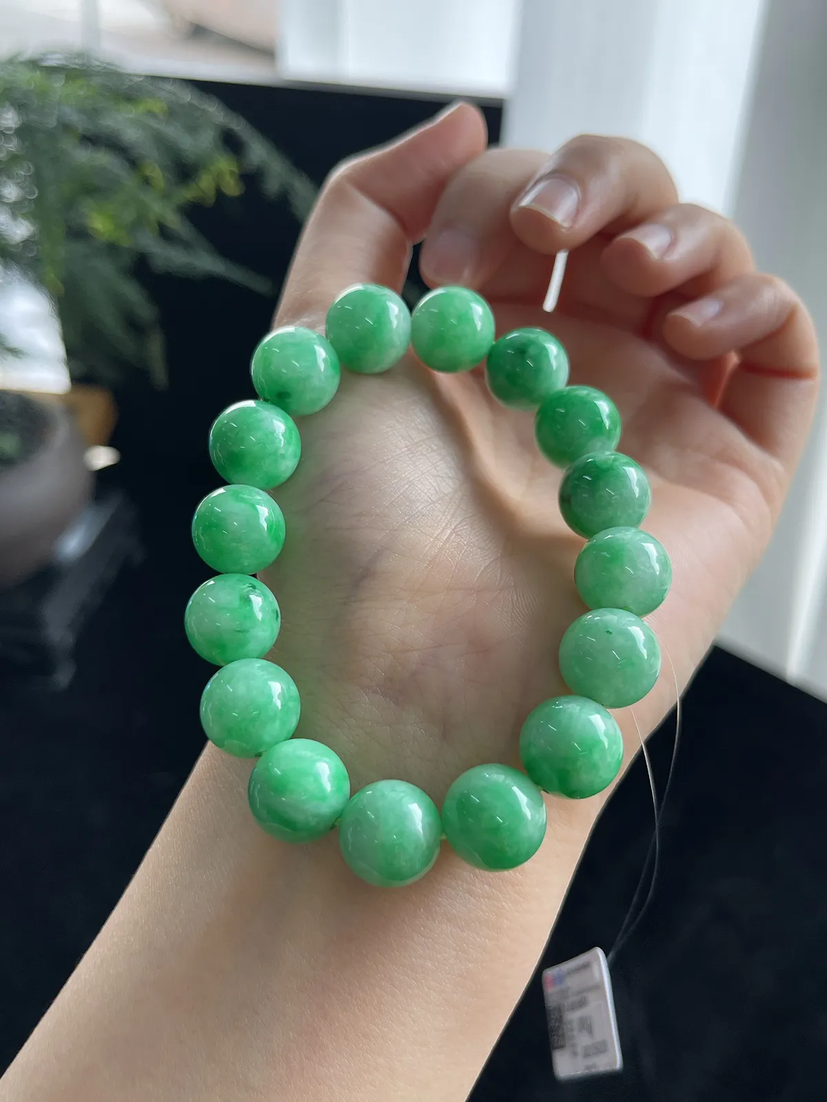 翡翠满绿手链