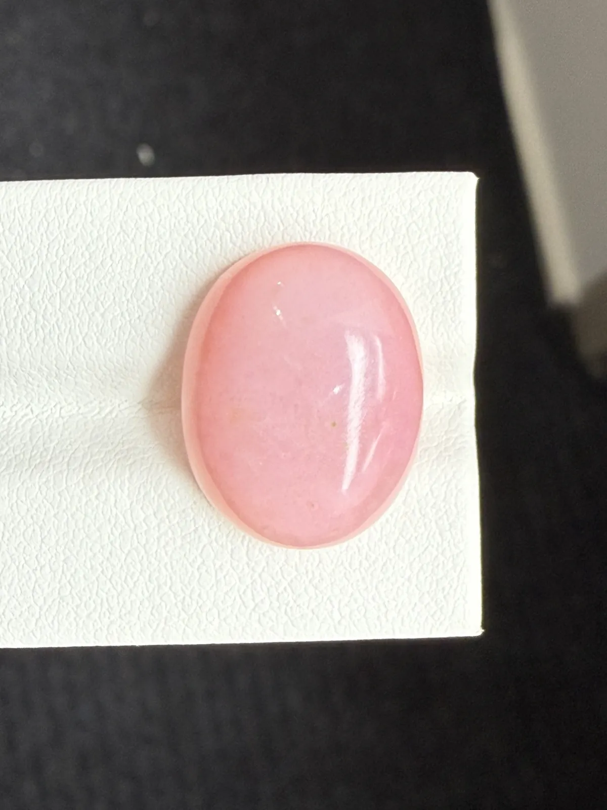 13.905ct天然秘鲁粉欧泊裸石，粉粉嫩嫩小精品，尺寸19.7×15.6×6.6mm