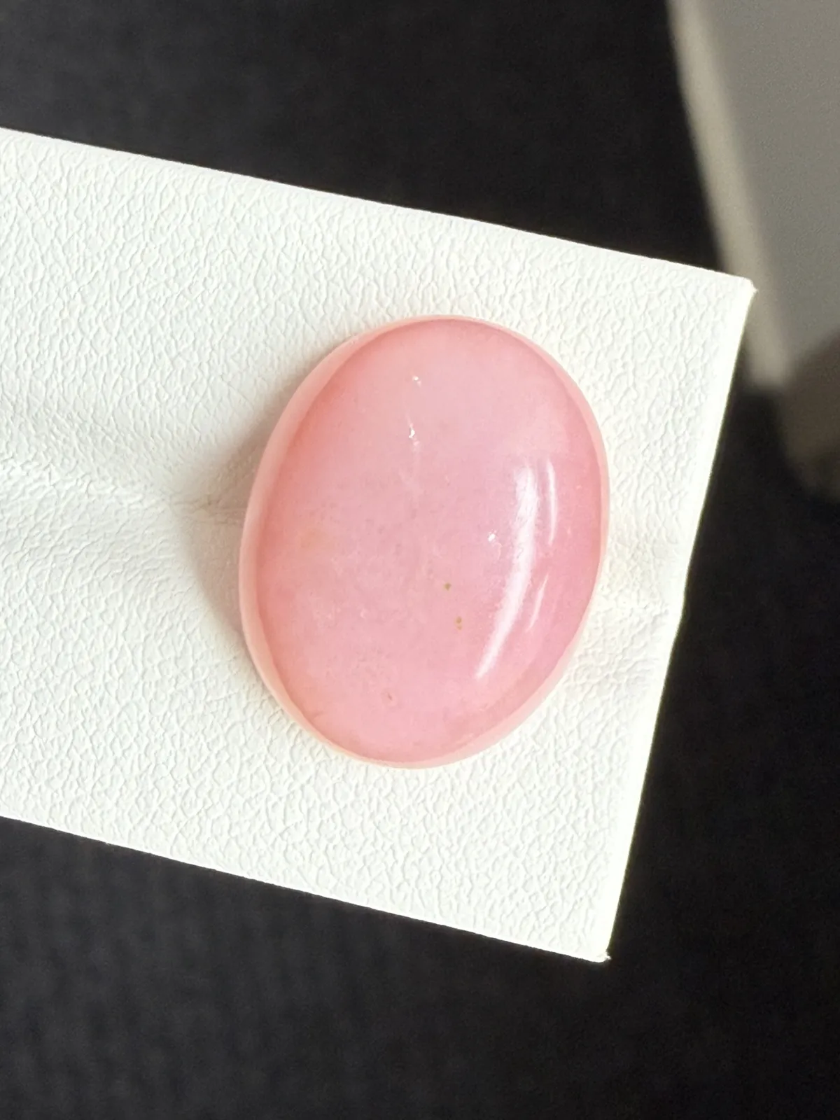 13.905ct天然秘鲁粉欧泊裸石，粉粉嫩嫩小精品，尺寸19.7×15.6×6.6mm
