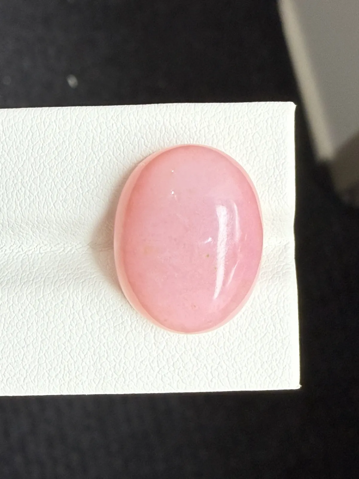 13.905ct天然秘鲁粉欧泊裸石，粉粉嫩嫩小精品，尺寸19.7×15.6×6.6mm