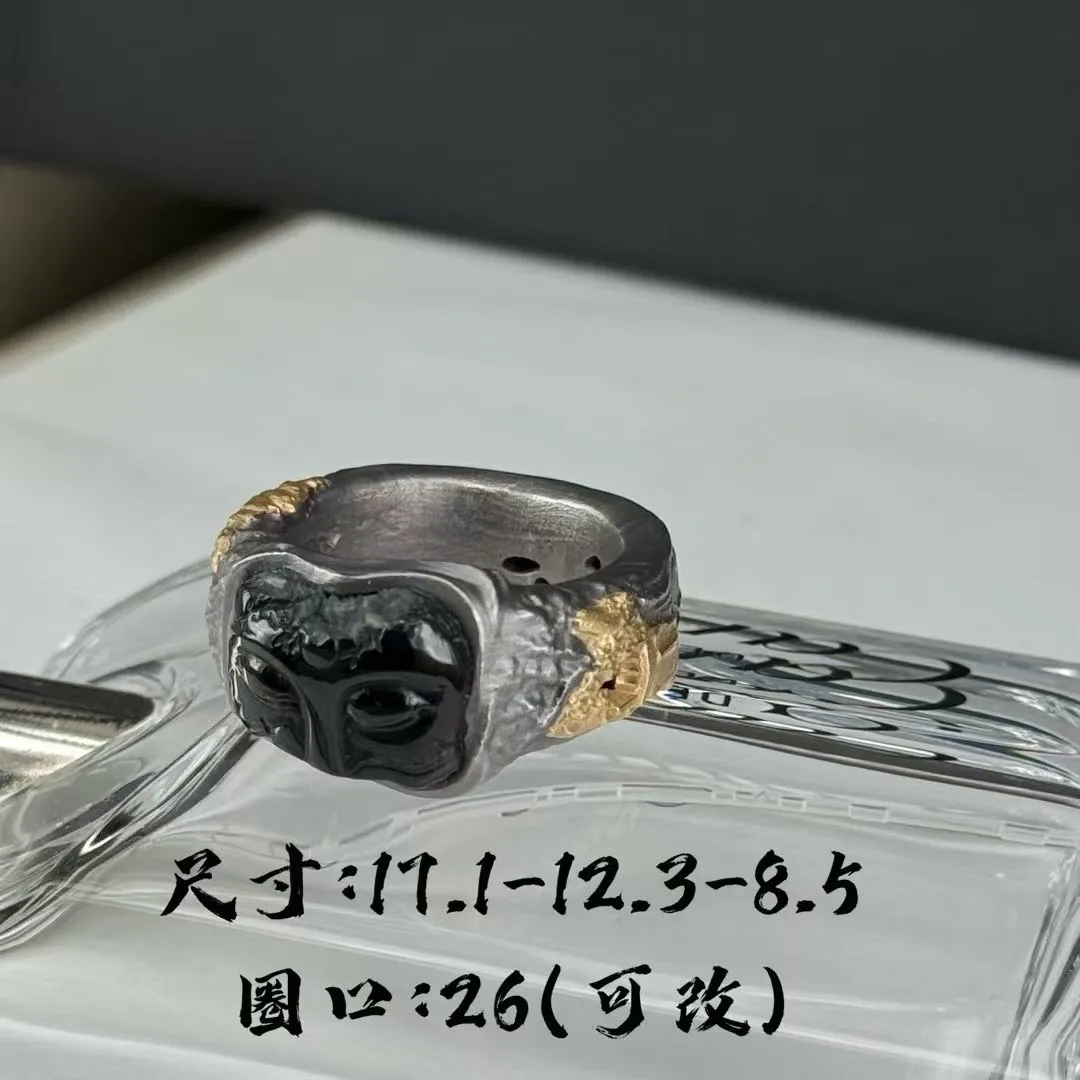 墨翠大扳指 古法工艺