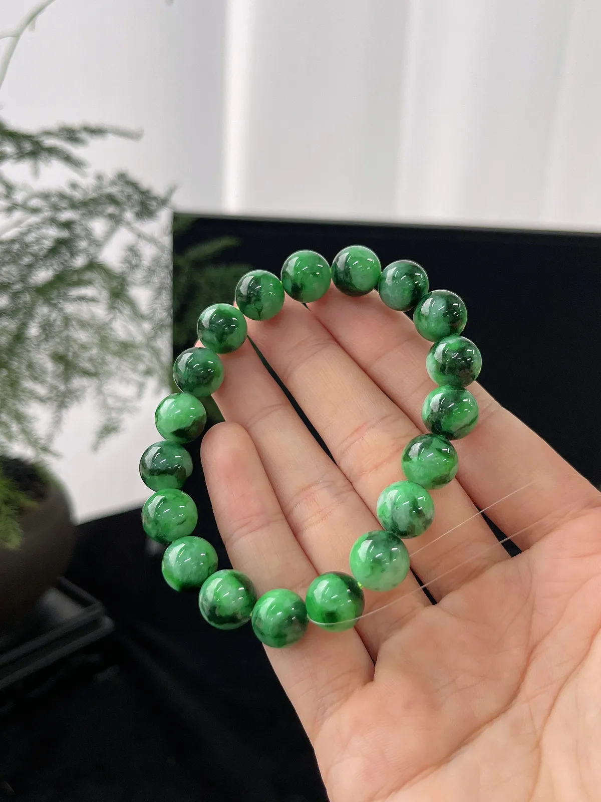 翡翠卡9手串