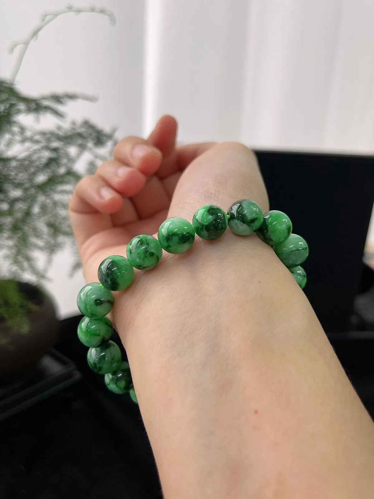 翡翠卡9手串